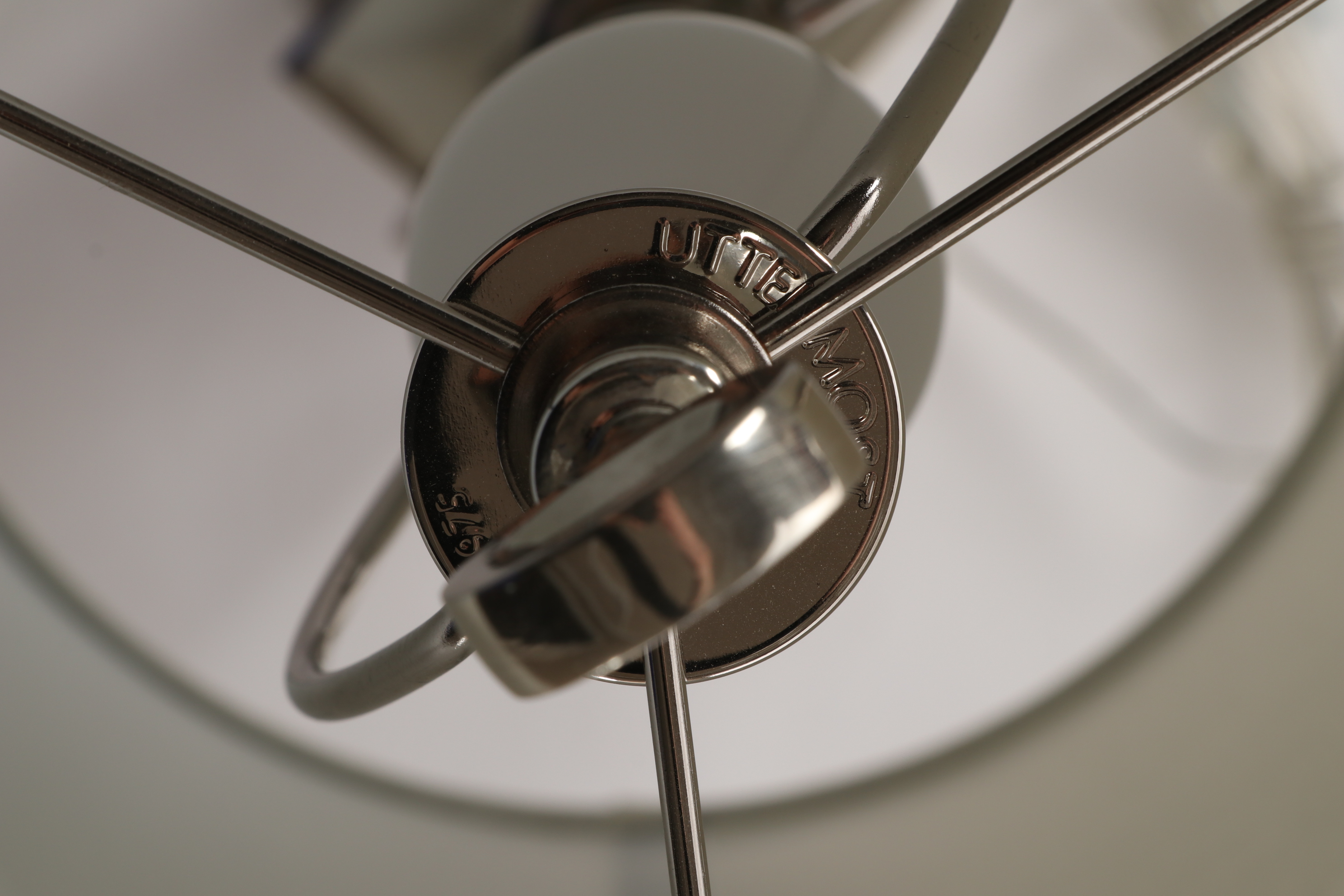 Modern Marbleized Table Lamps with Fabric Shades