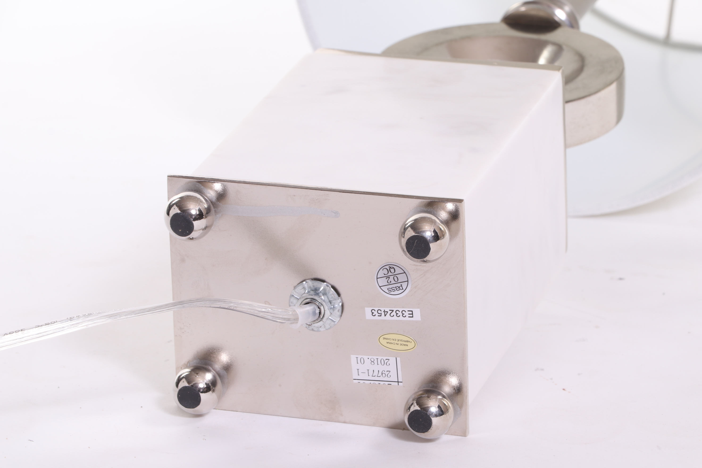 Modern Marbleized Table Lamps with Fabric Shades