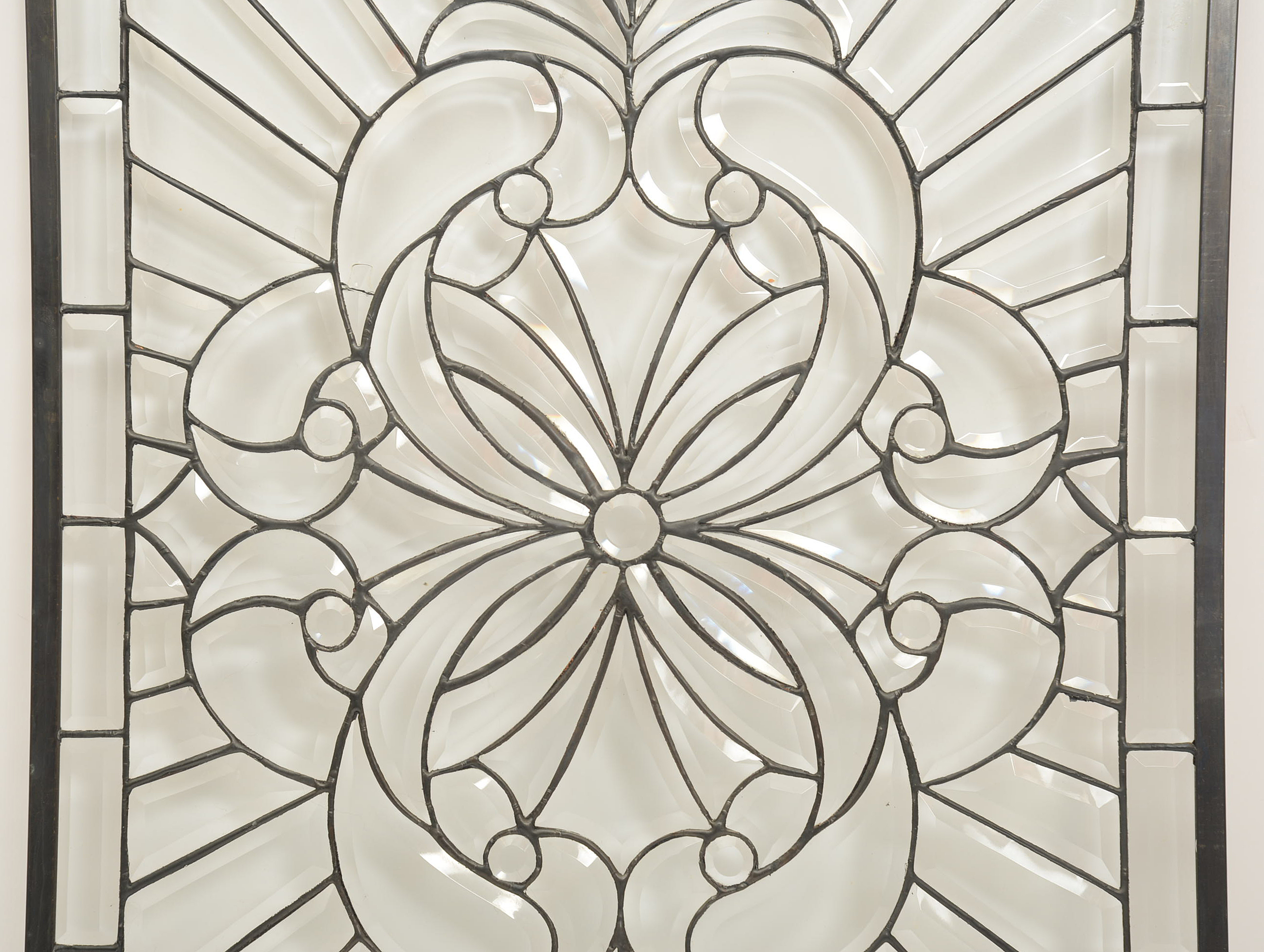 Beveled Leaded Glass Panel
