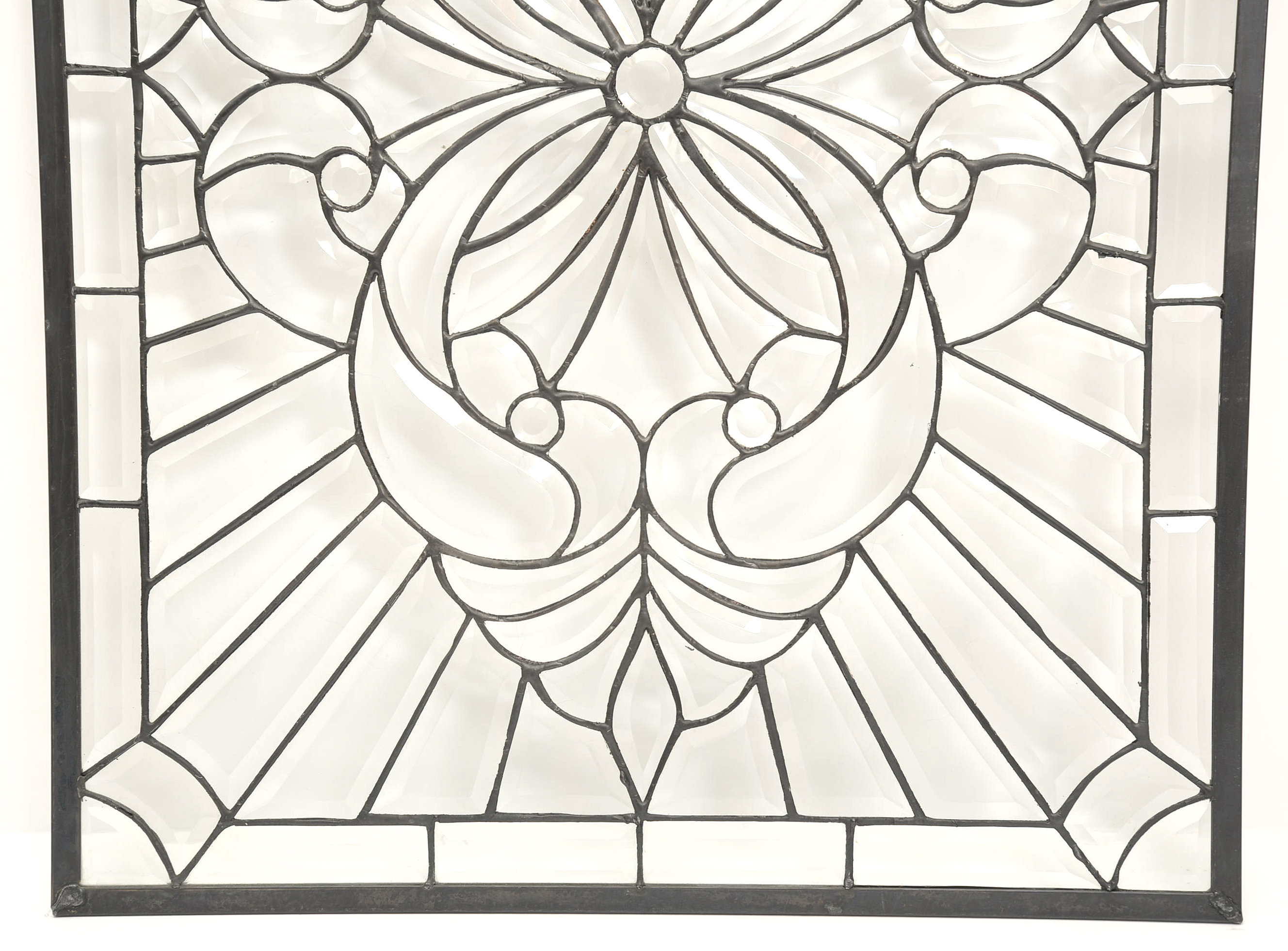 Beveled Leaded Glass Panel