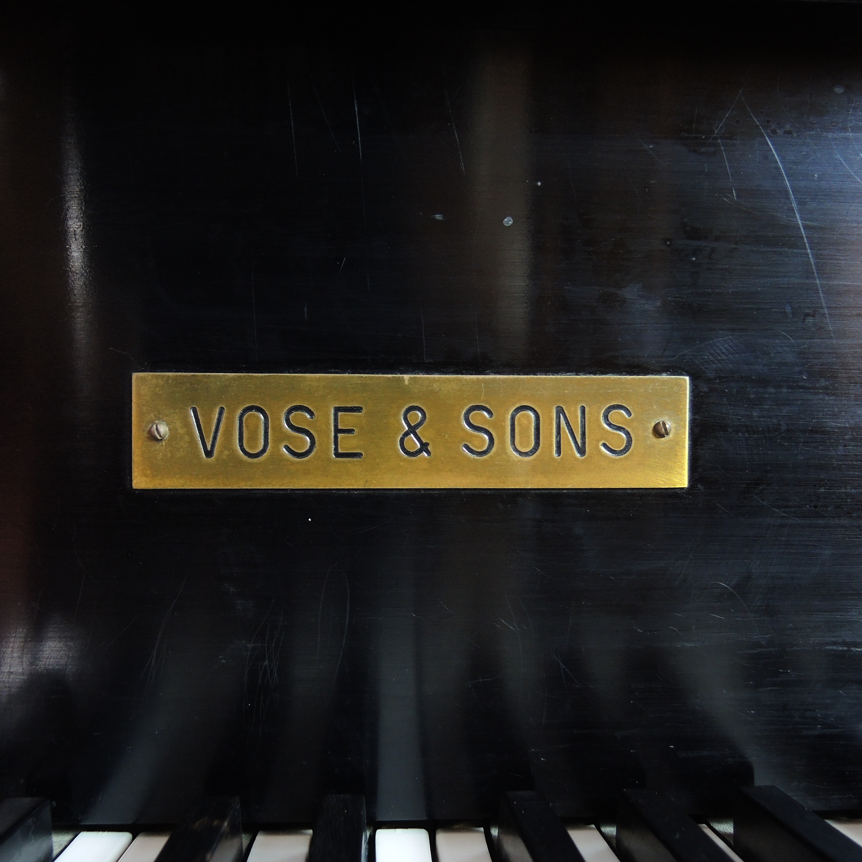 Vose & Sons Baby Grand Piano with Bench, Mid to Late 20th Century