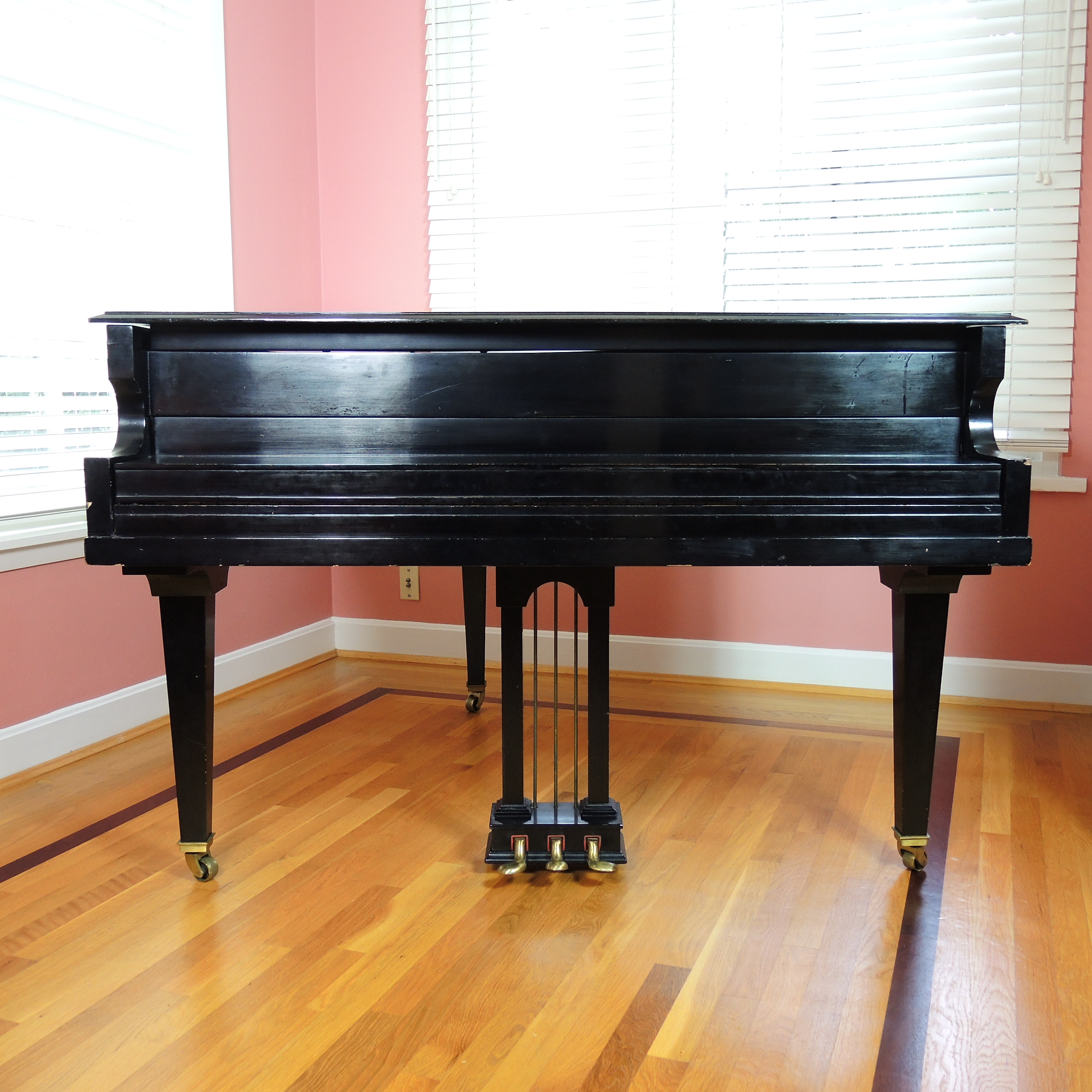 Vose & Sons Baby Grand Piano with Bench, Mid to Late 20th Century