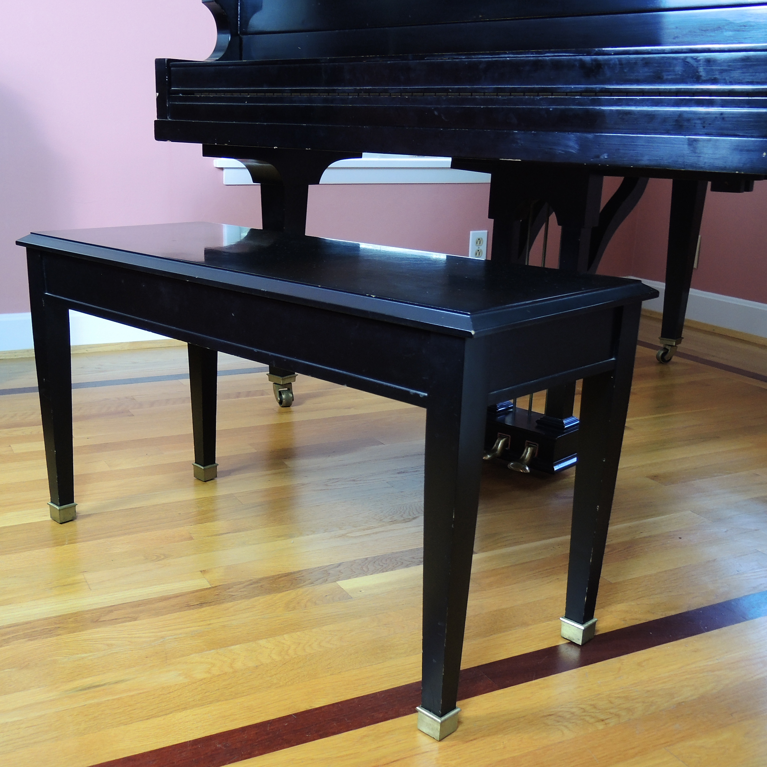 Vose & Sons Baby Grand Piano with Bench, Mid to Late 20th Century