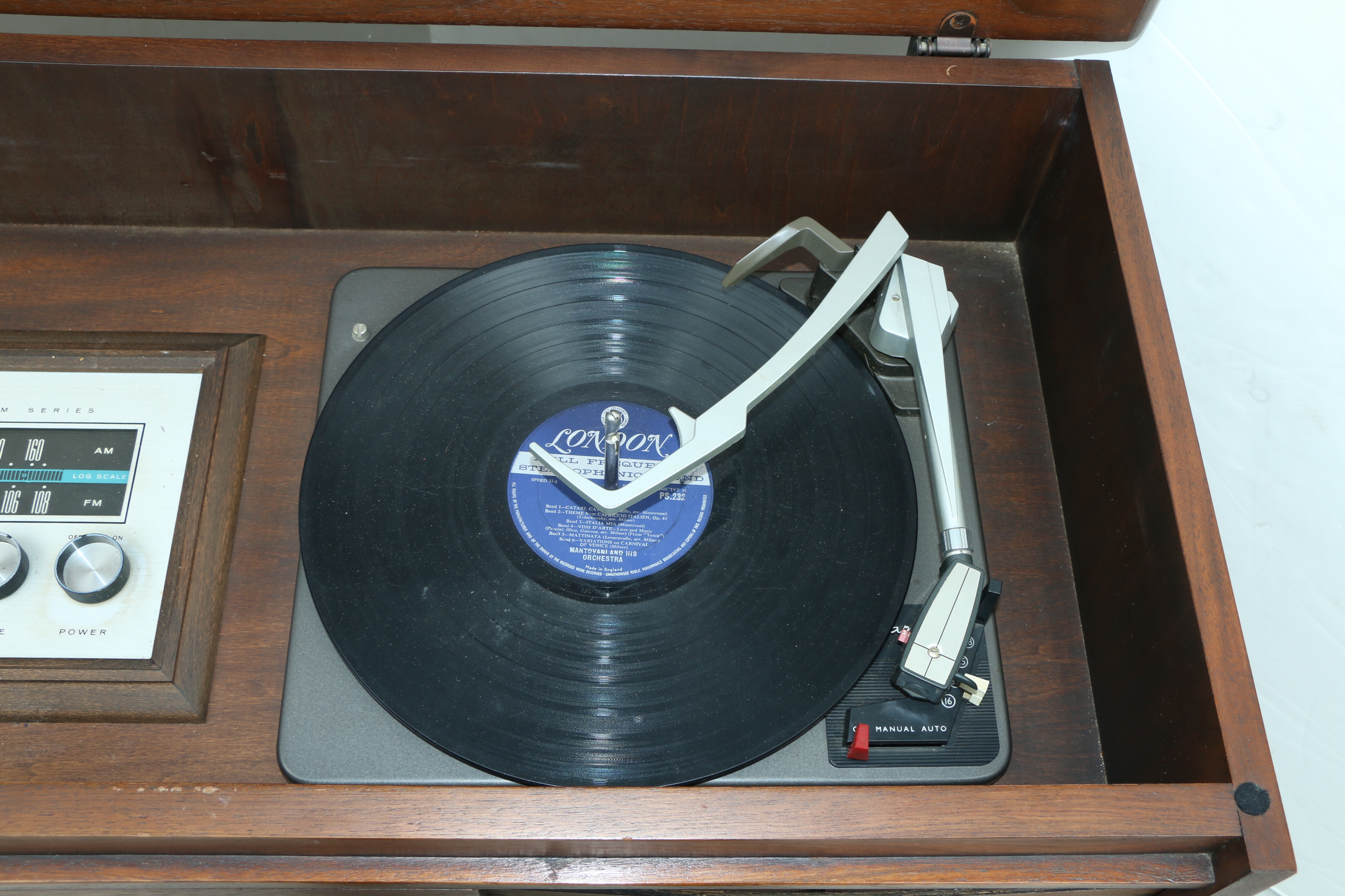 Pilot Stereophonic High Fidelity Radio Phonograph Console, Mid-20th Century