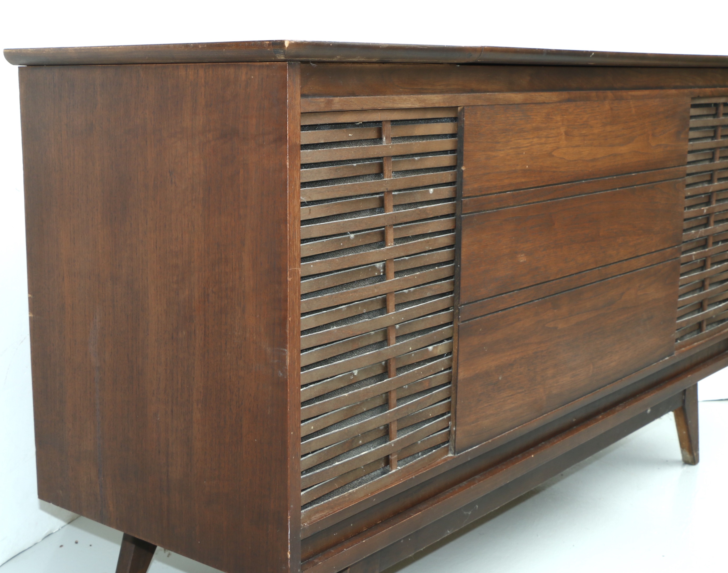 Pilot Stereophonic High Fidelity Radio Phonograph Console, Mid-20th Century