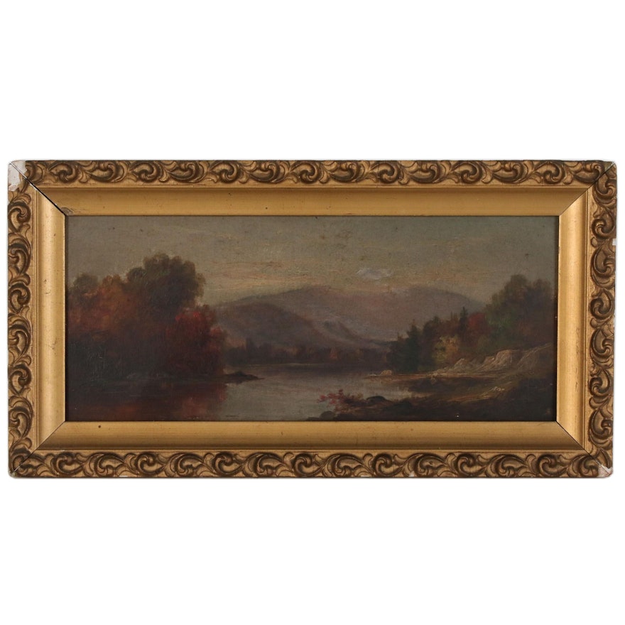 Hudson River School Oil Painting, Late 19th Century