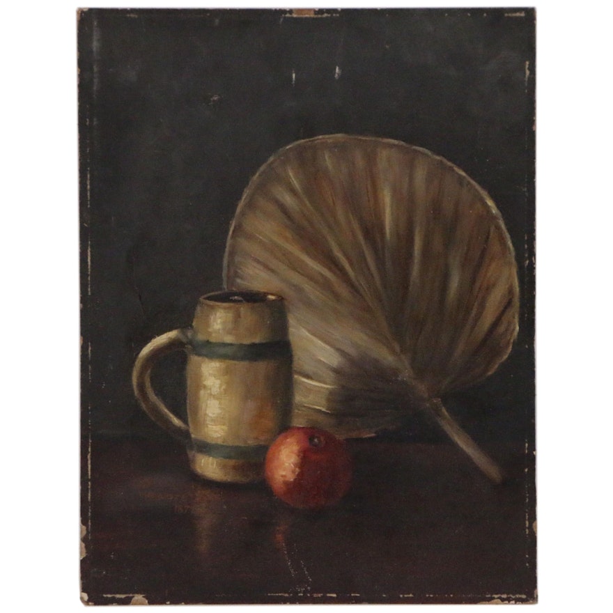 Still Life Oil Painting, Early 20th Century