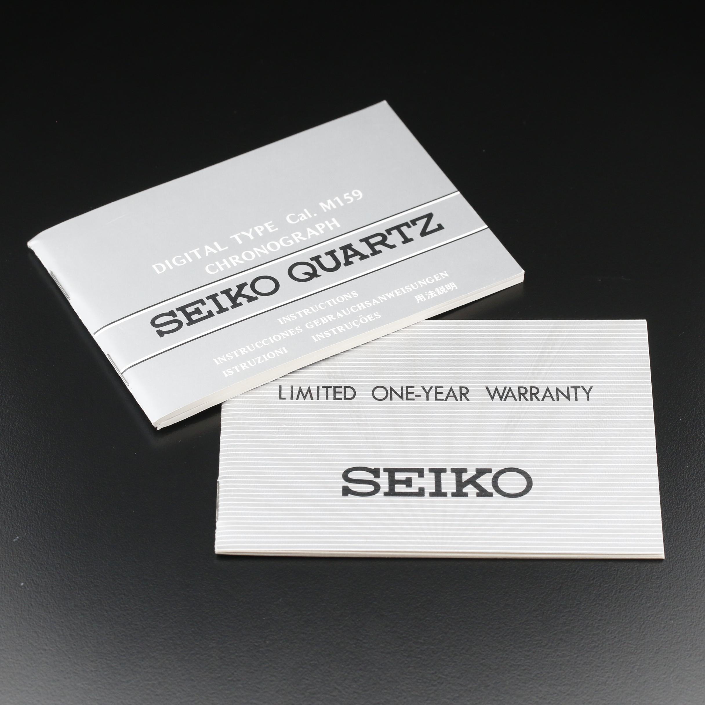 1977 Seiko Digital LCD Stainless Steel Chronograph Quartz Watch