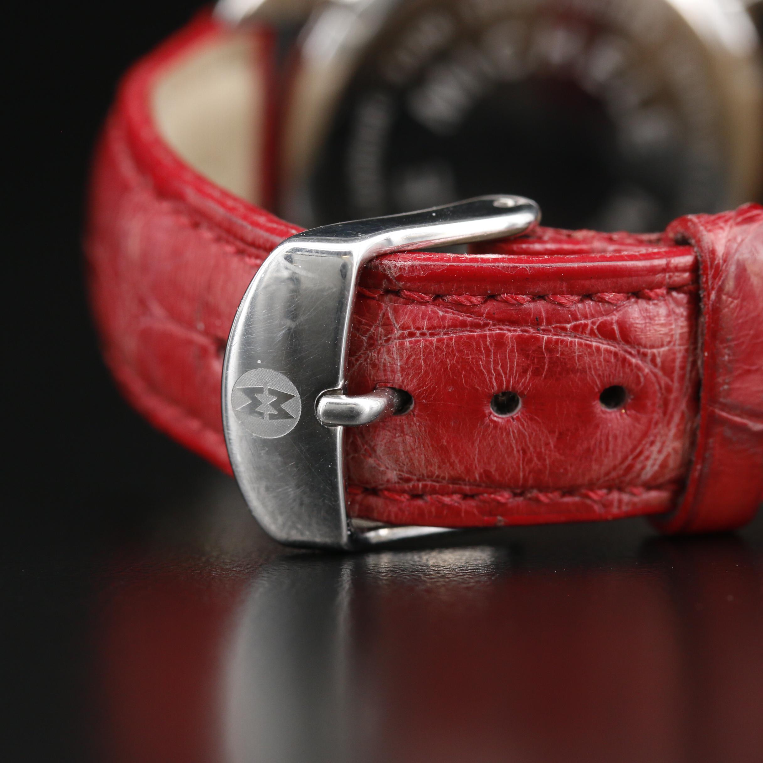 Michele "CSX Carousel" Diamond and Stainless Steel Chronograph Watch