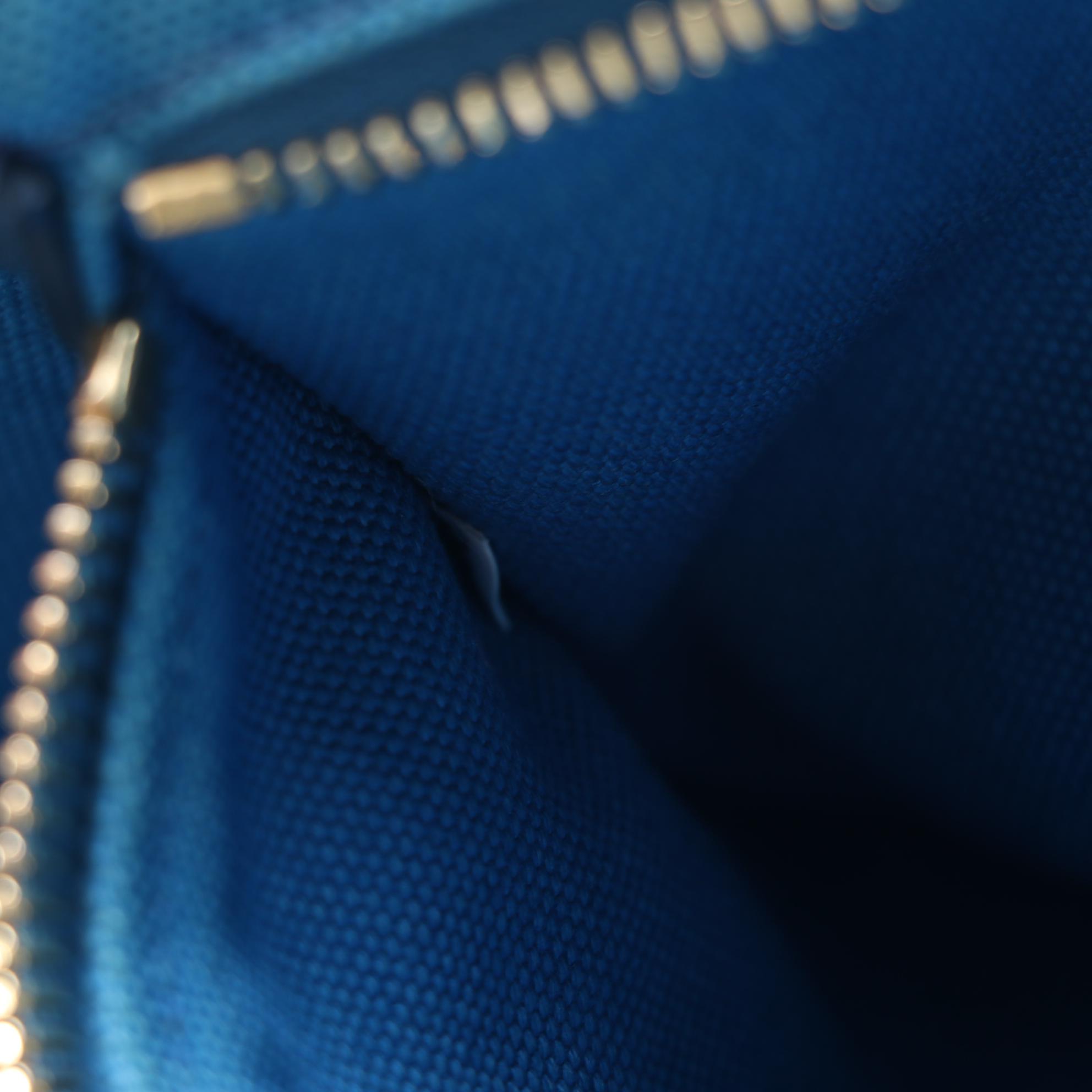 Prada Canapa Canvas Tote Bag in Blue