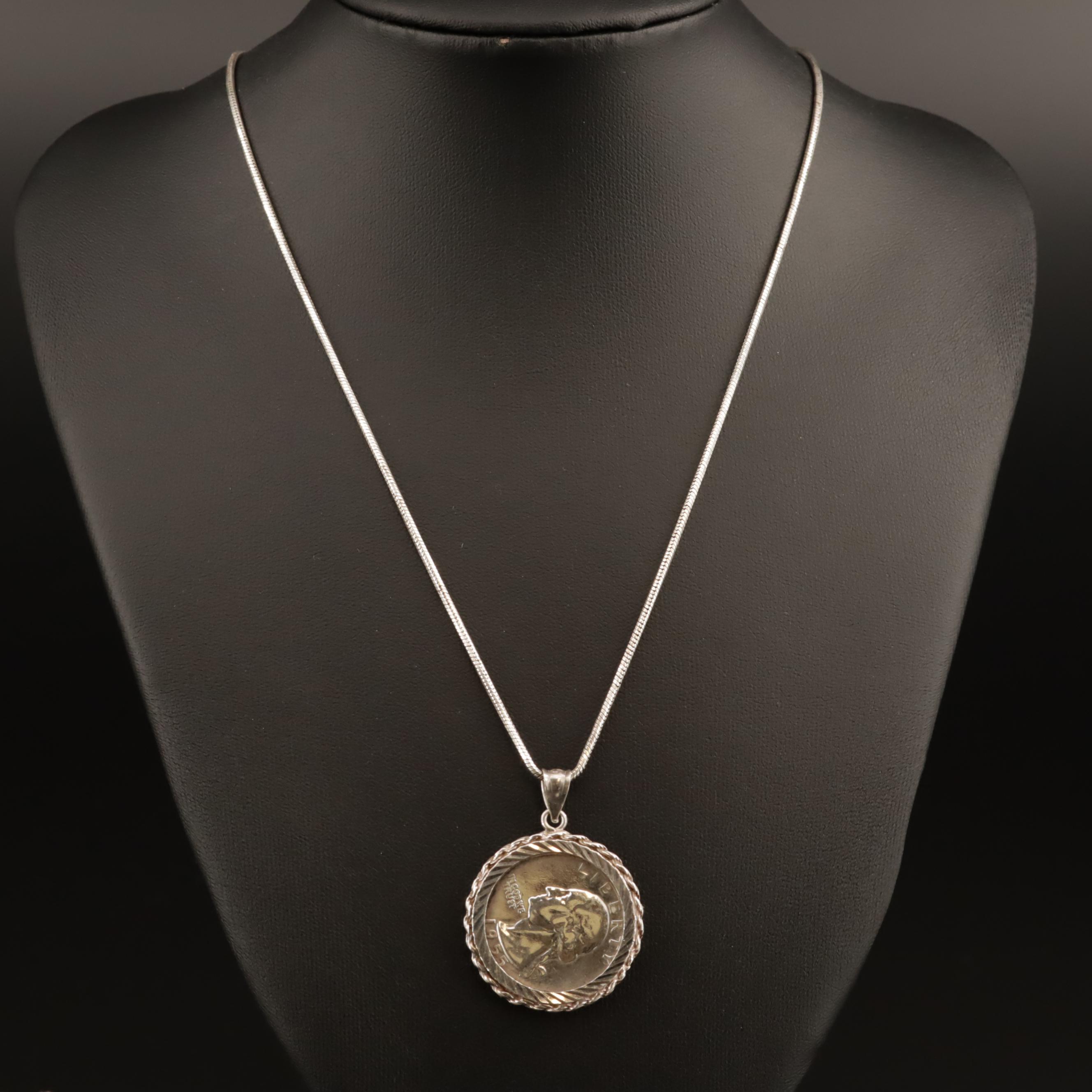 United States Coin Jewelry Including Sterling, Mercury and Barber Silver Dimes