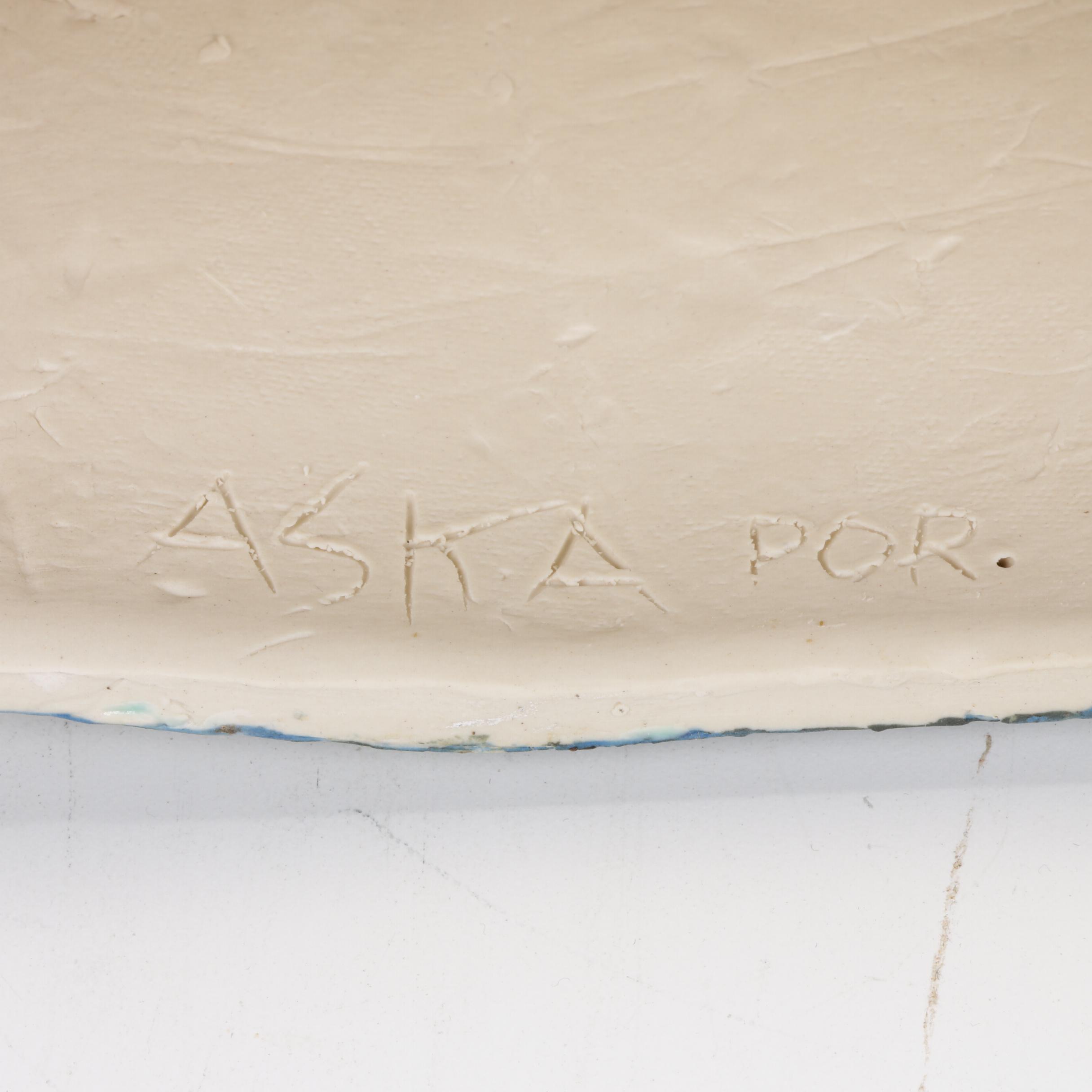 Sandra Aska Hand-Painted Ceramic Sculpture "Elvis Impersonator", 2016