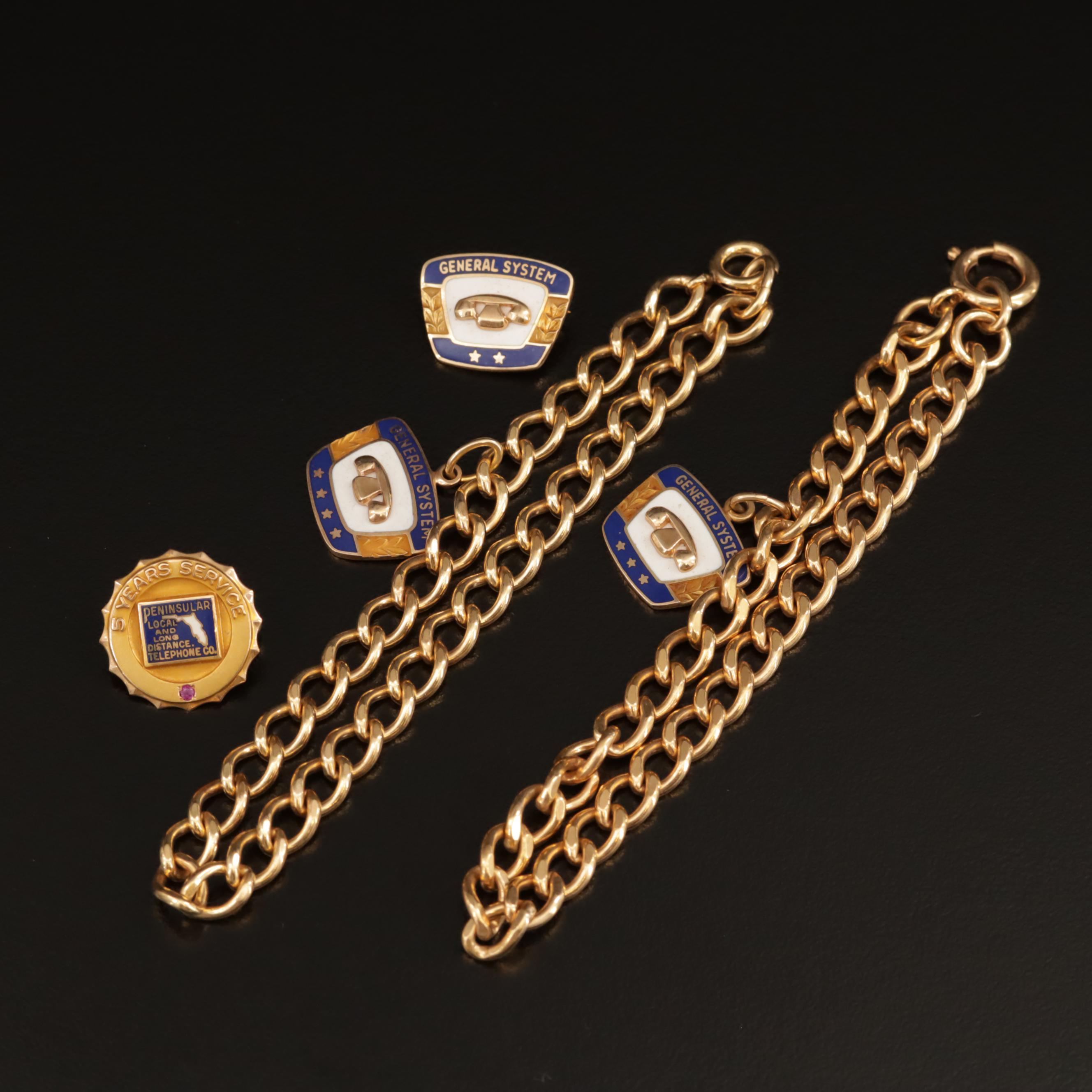 10K and 14K Service Recognition Jewelry