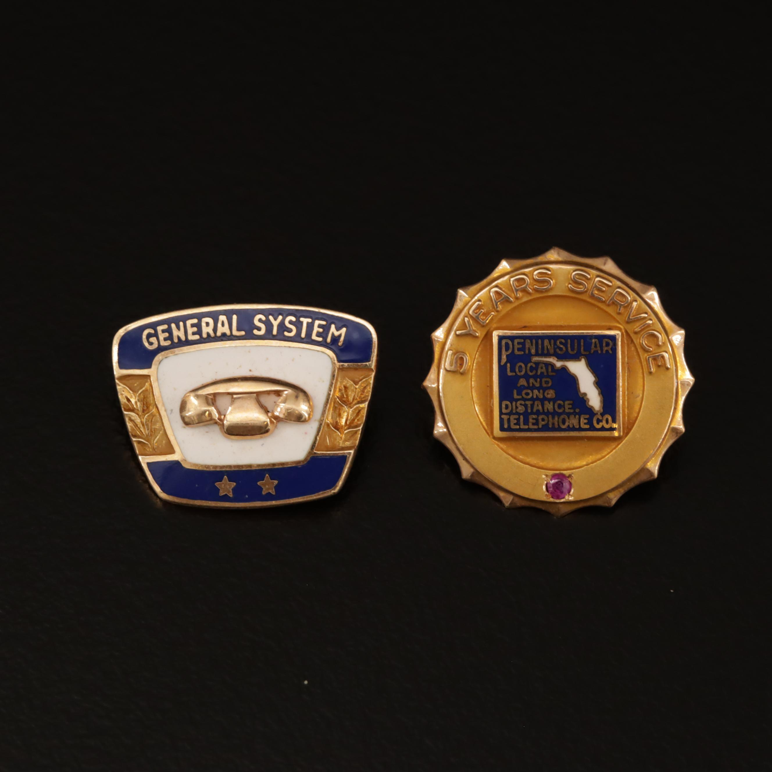 10K and 14K Service Recognition Jewelry