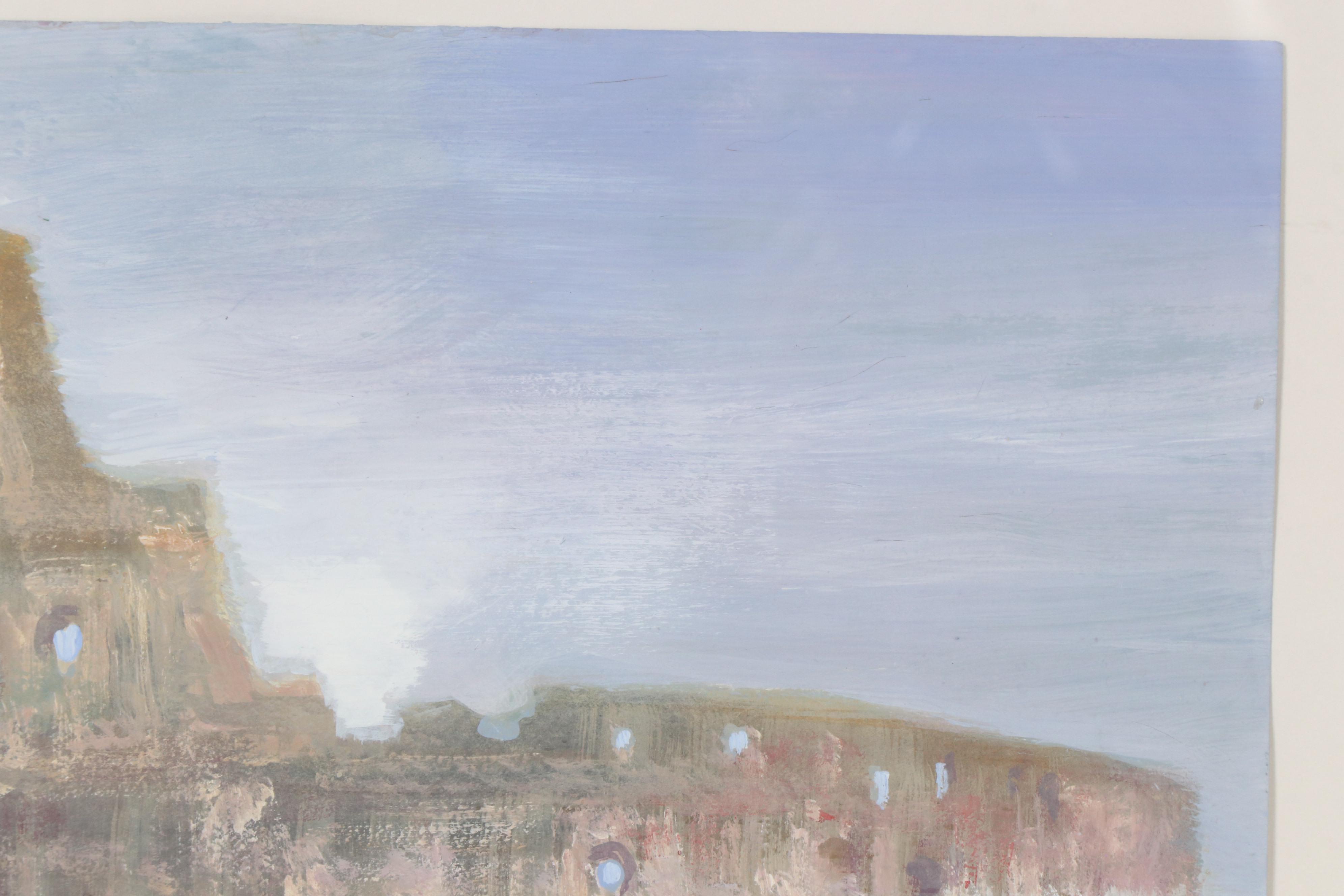 Han Xin Gouache Painting of Roman Coliseum