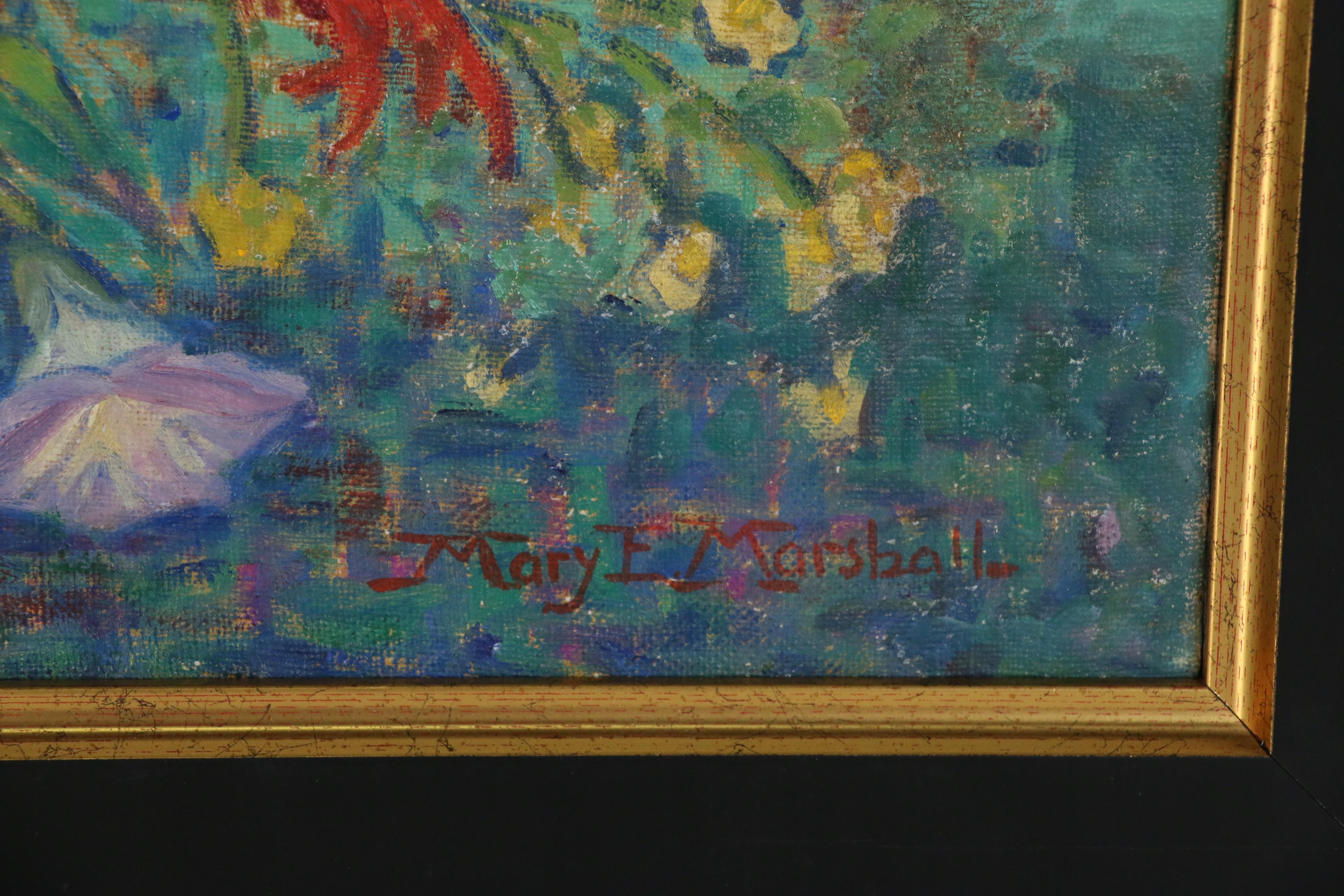 Mary E. Marshall Floral Still Life Oil Painting, Early 20th Century