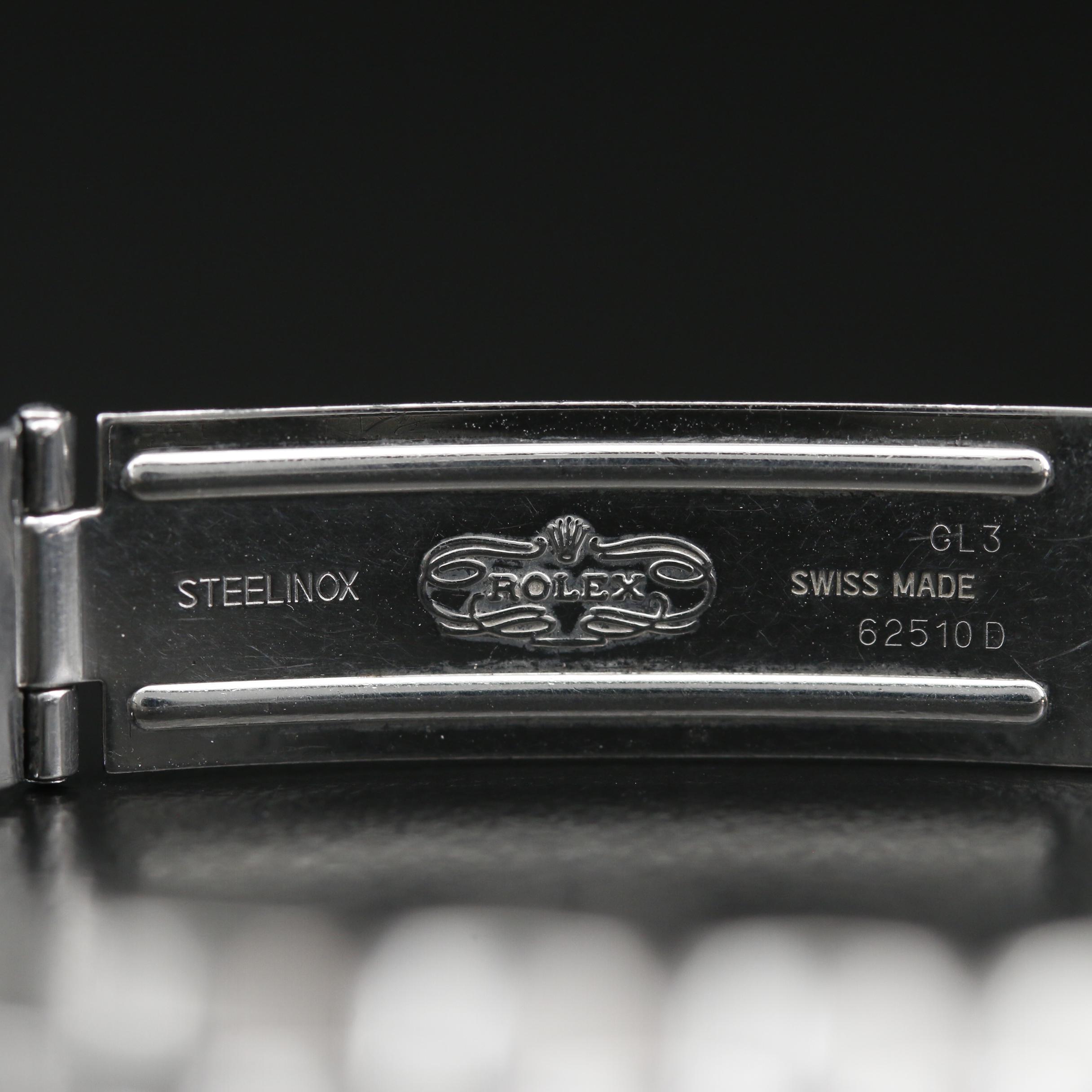 2004 Rolex Datejust Silver Roman Dial Watch with 18K Bezel