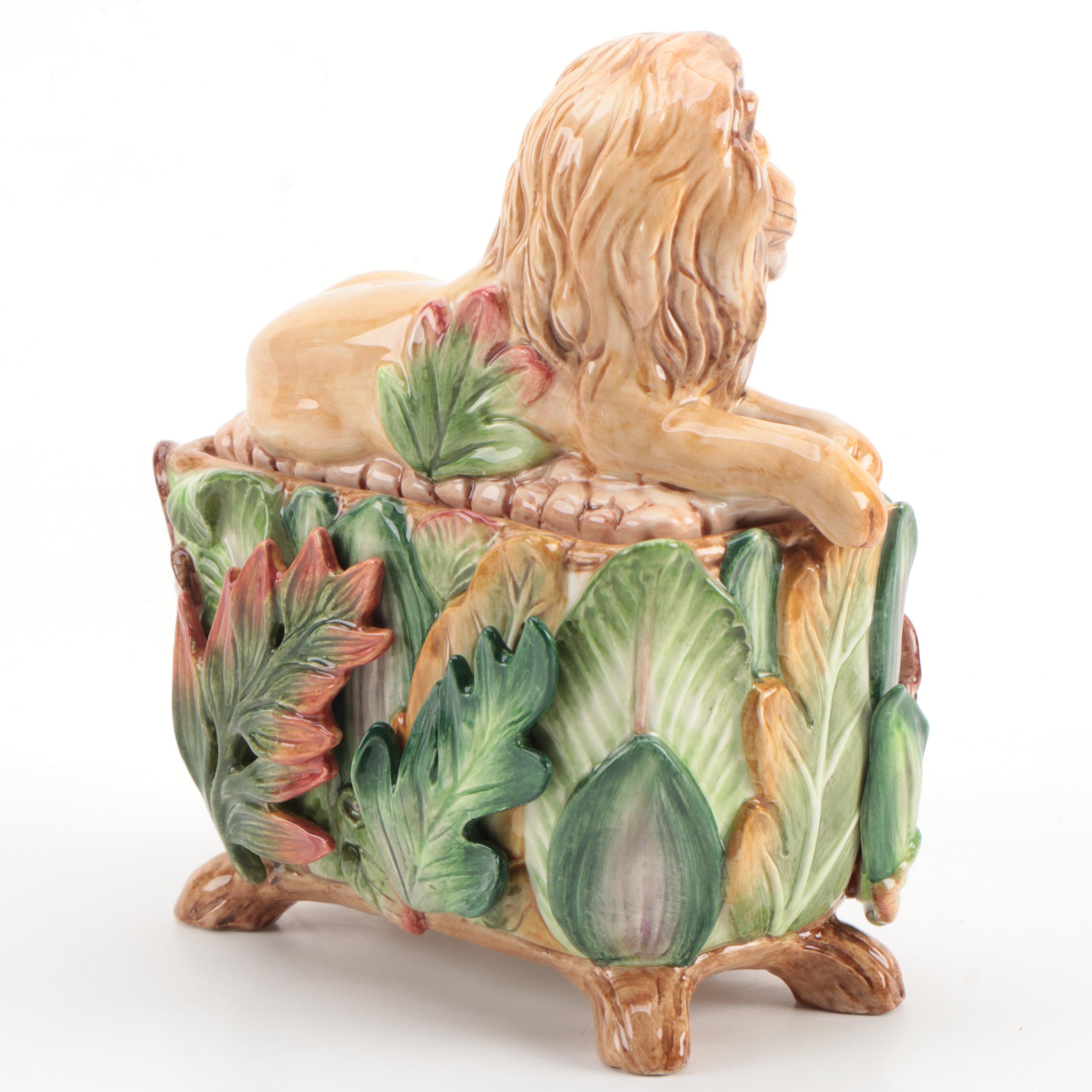 Fitz and Floyd Exotic Jungle Clock, Fish Collection Canapé Plates