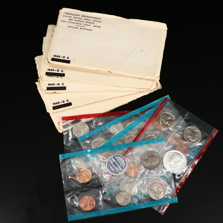 US Mint Uncirculated Coin Sets, 1968–1971