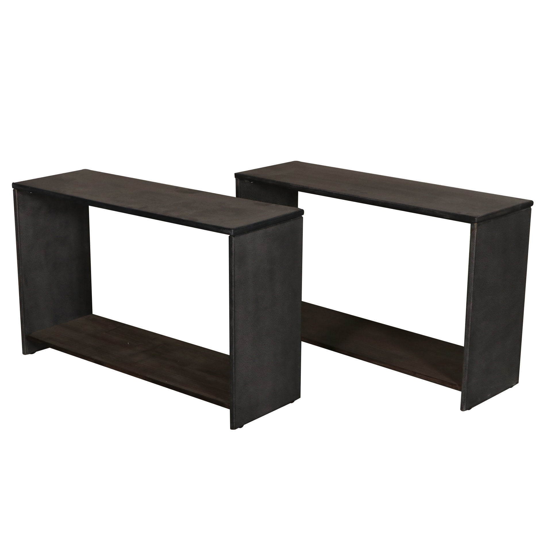 Modern Granite Finish Console Tables