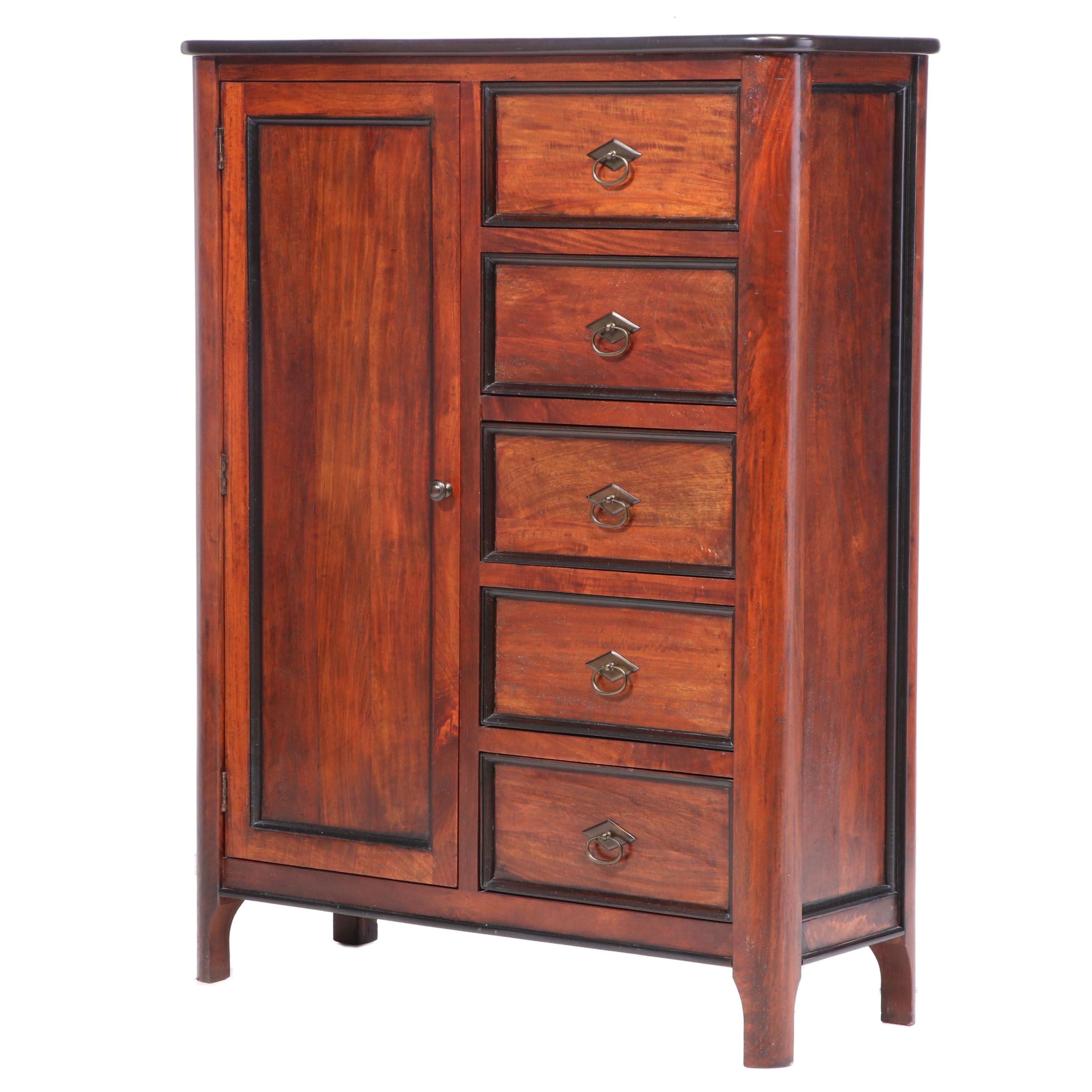 Arhaus "Kingston" Stained Hardwood Wardrobe
