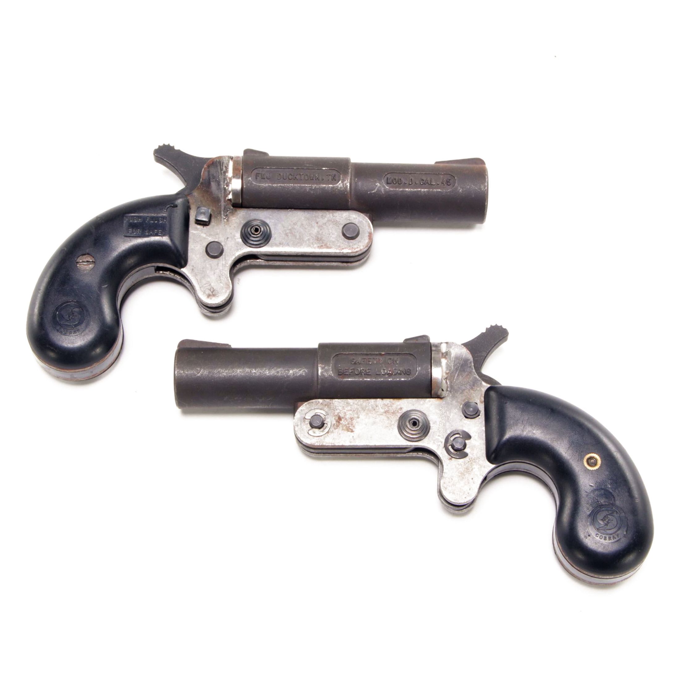 Pair of Cobray FMJ Model D .45 Single Shot Pistols