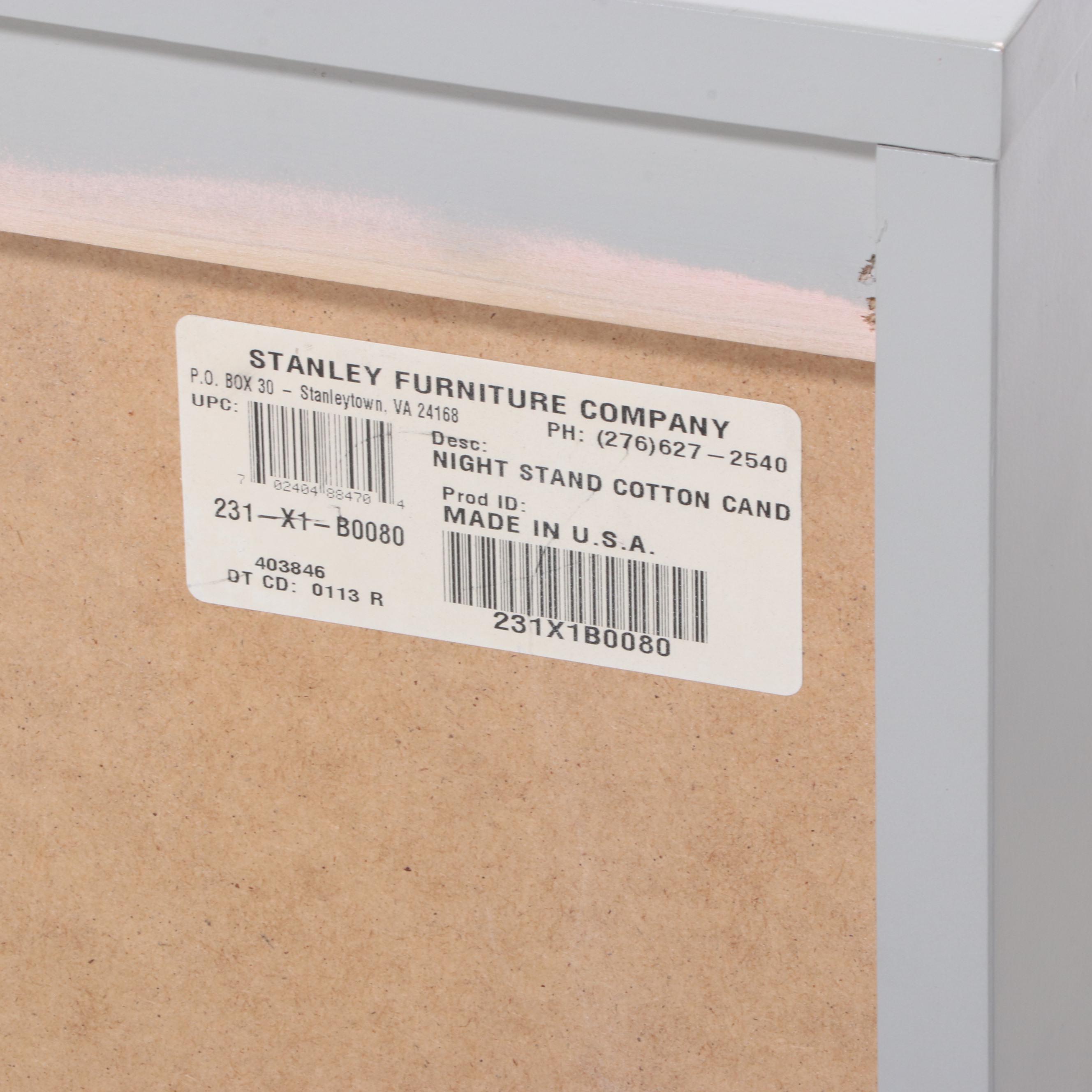 Stanley Furniture "Young America" Grey and White-Painted Nightstand