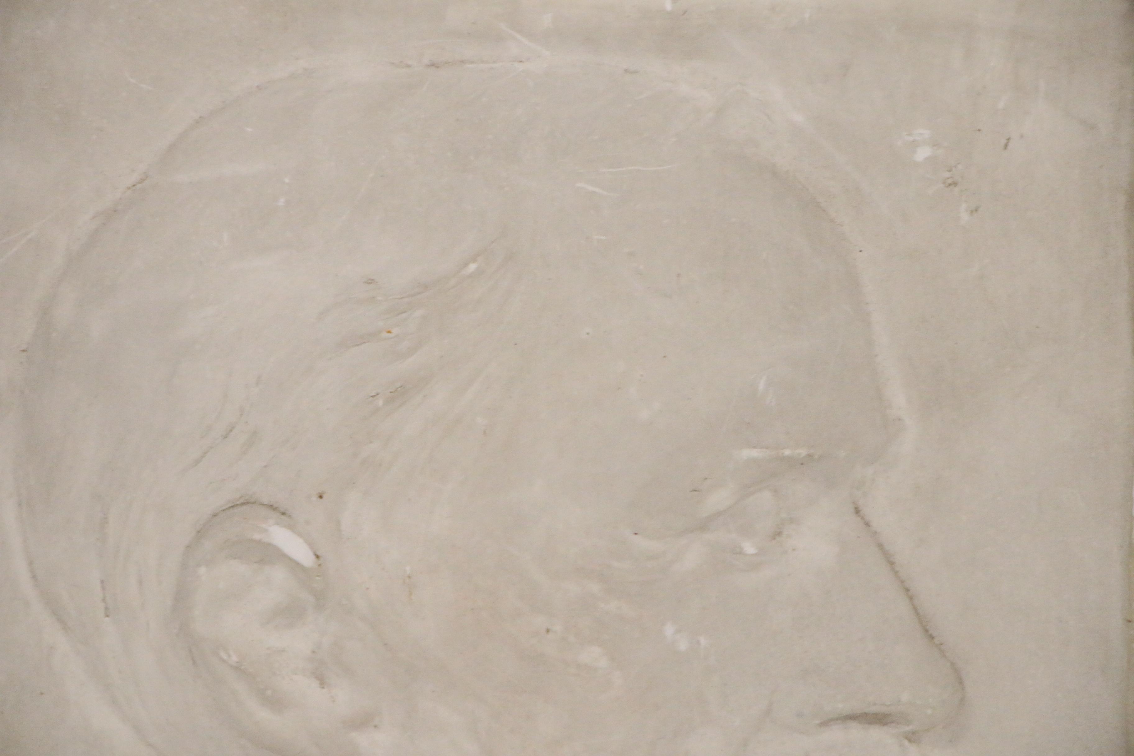 Plaster Relief Panel of Alfred Bernhard Nobel