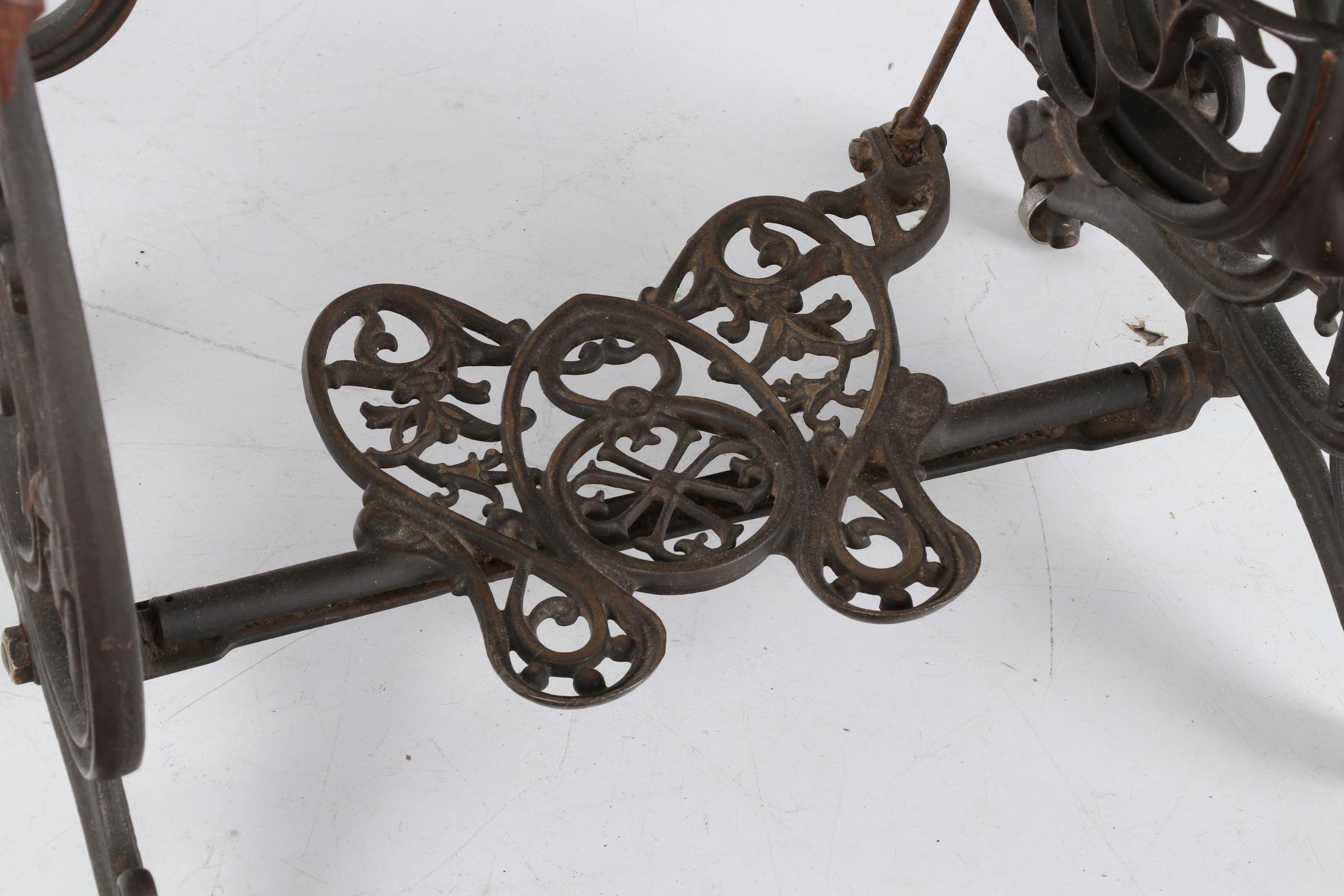 B. Eldredge Automatic Manual Sewing Machine and Cabinet, Antique