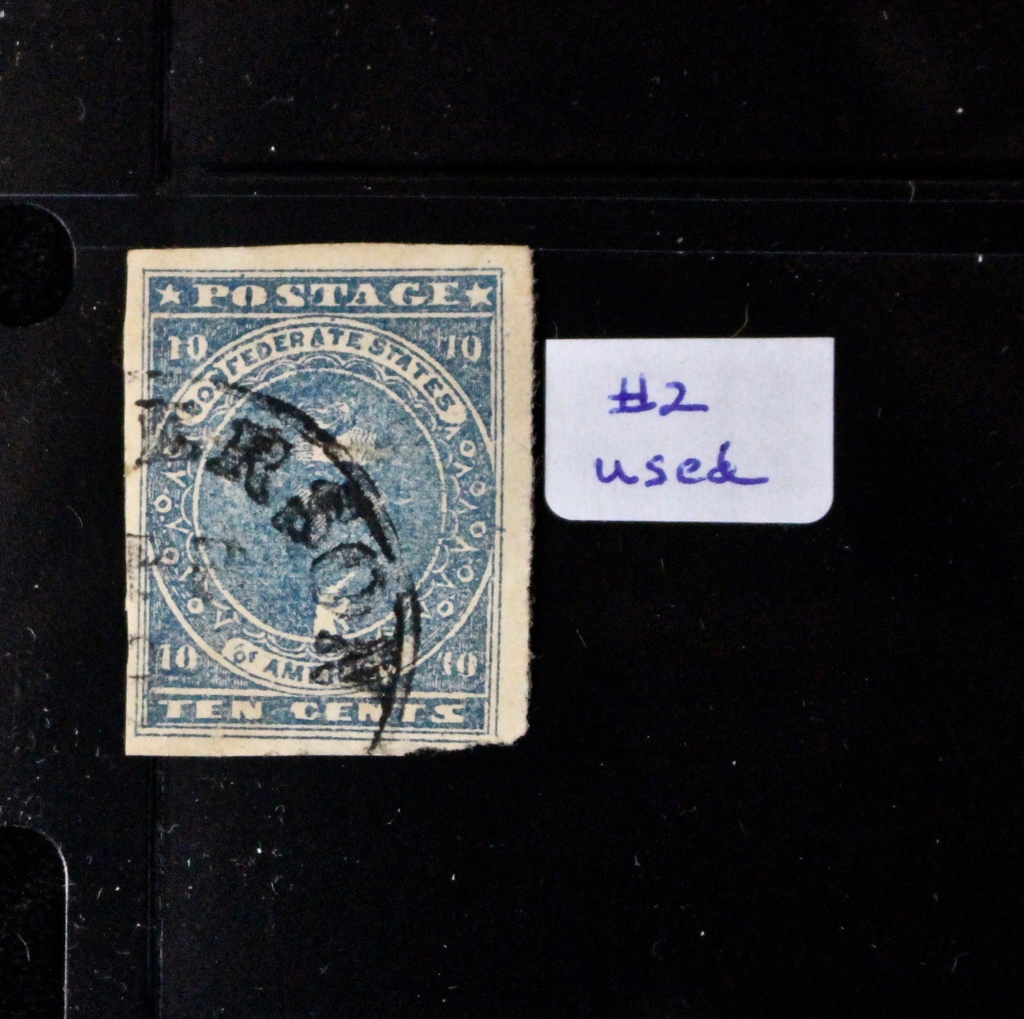 Confederate Postage Stamp Collection, Including Scott CSA #1, #2, #8