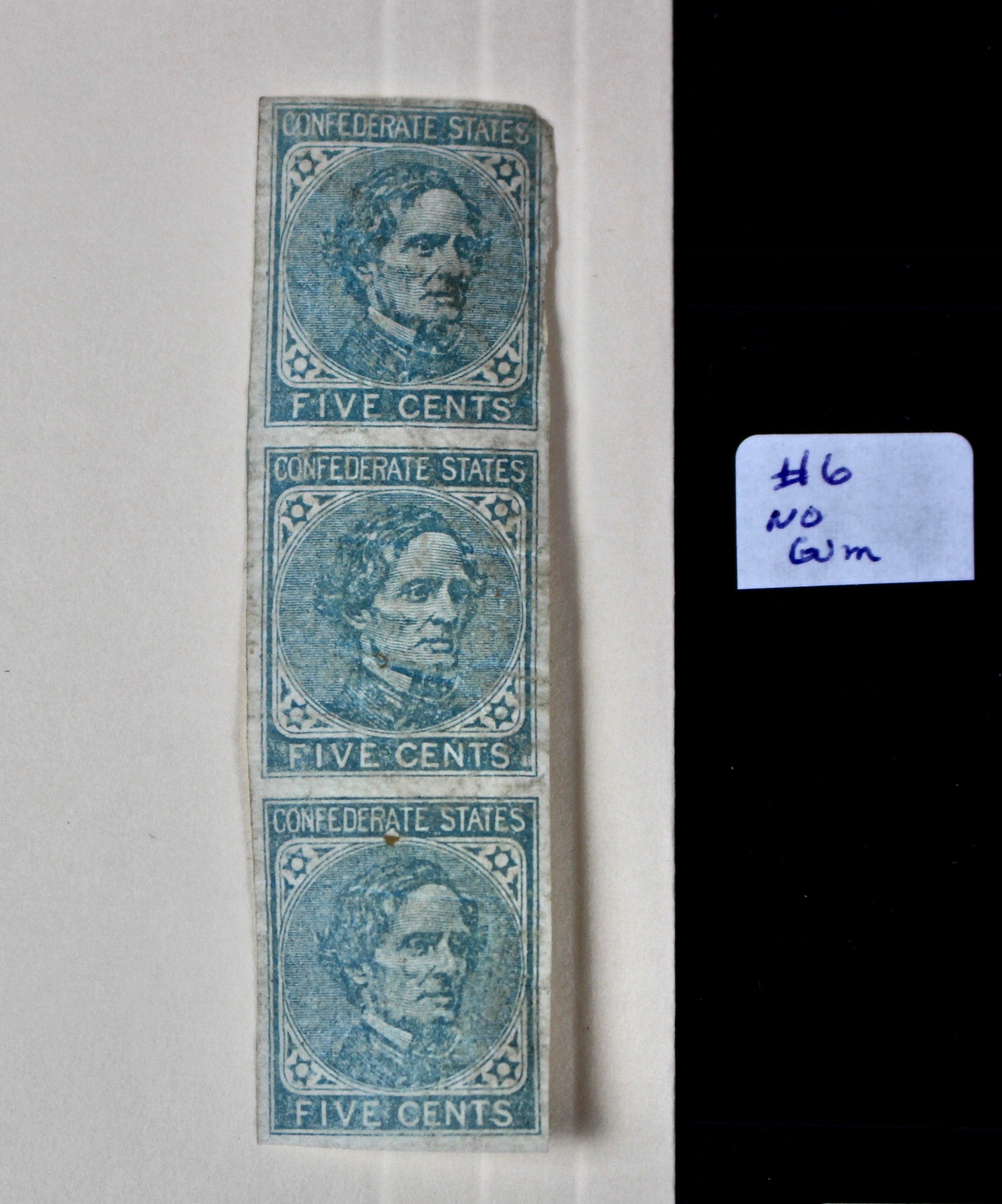 Confederate Postage Stamp Collection, Including Scott CSA #1, #2, #8