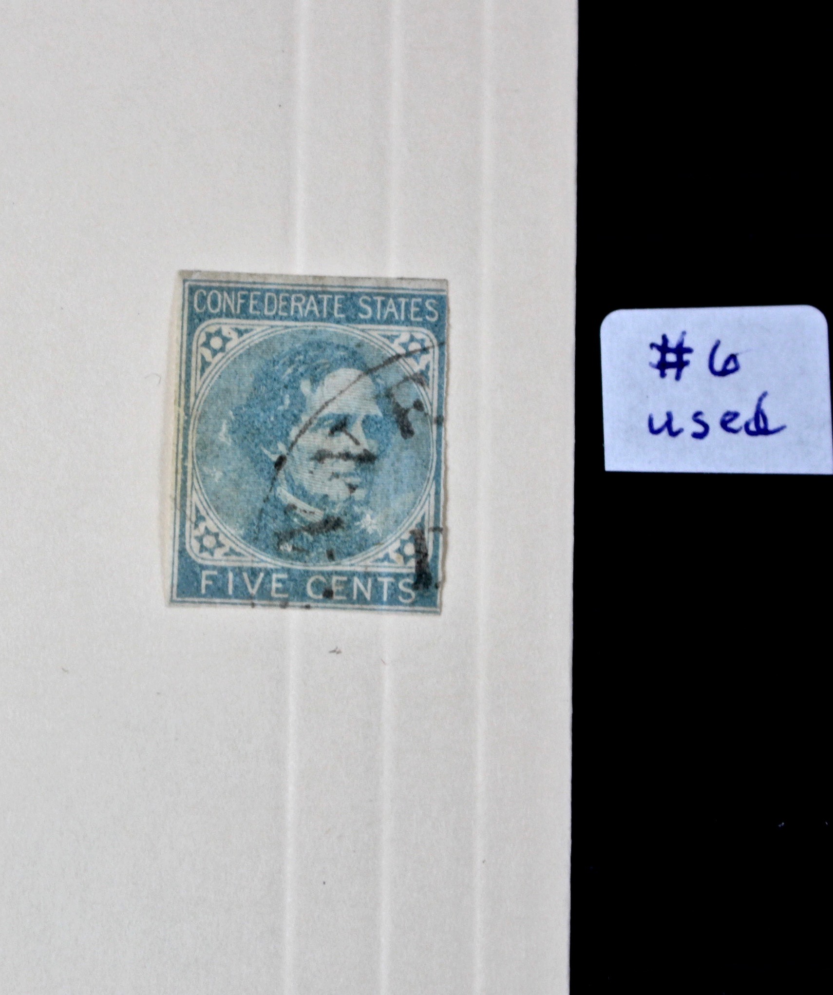 Confederate Postage Stamp Collection, Including Scott CSA #1, #2, #8