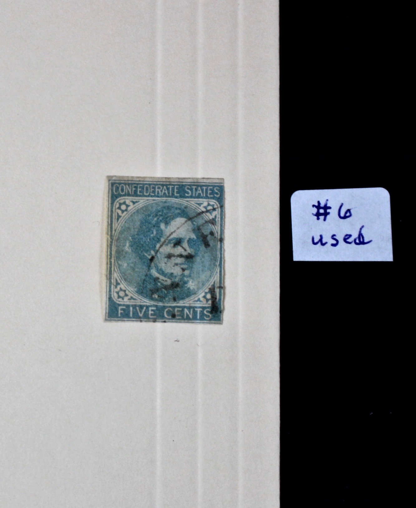 Confederate Postage Stamp Collection, Including Scott CSA #1, #2, #8