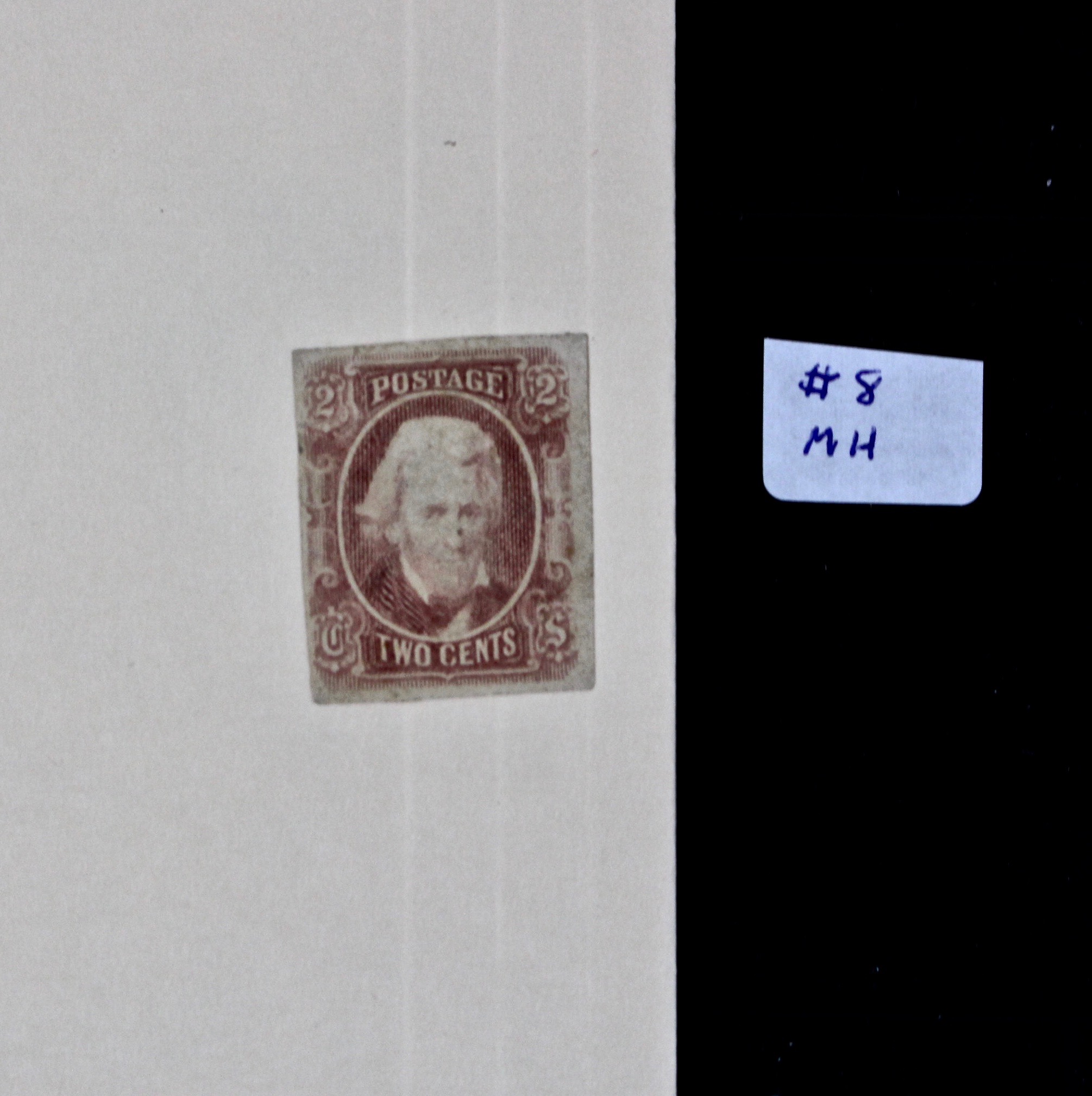 Confederate Postage Stamp Collection, Including Scott CSA #1, #2, #8