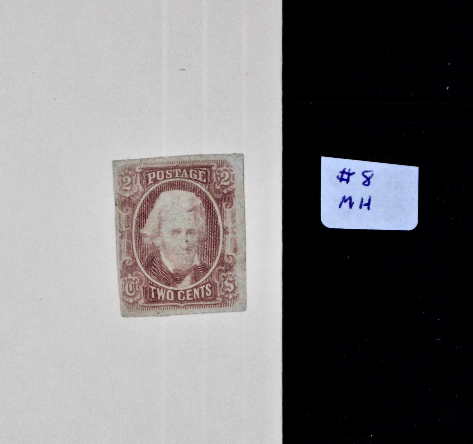Confederate Postage Stamp Collection, Including Scott CSA #1, #2, #8