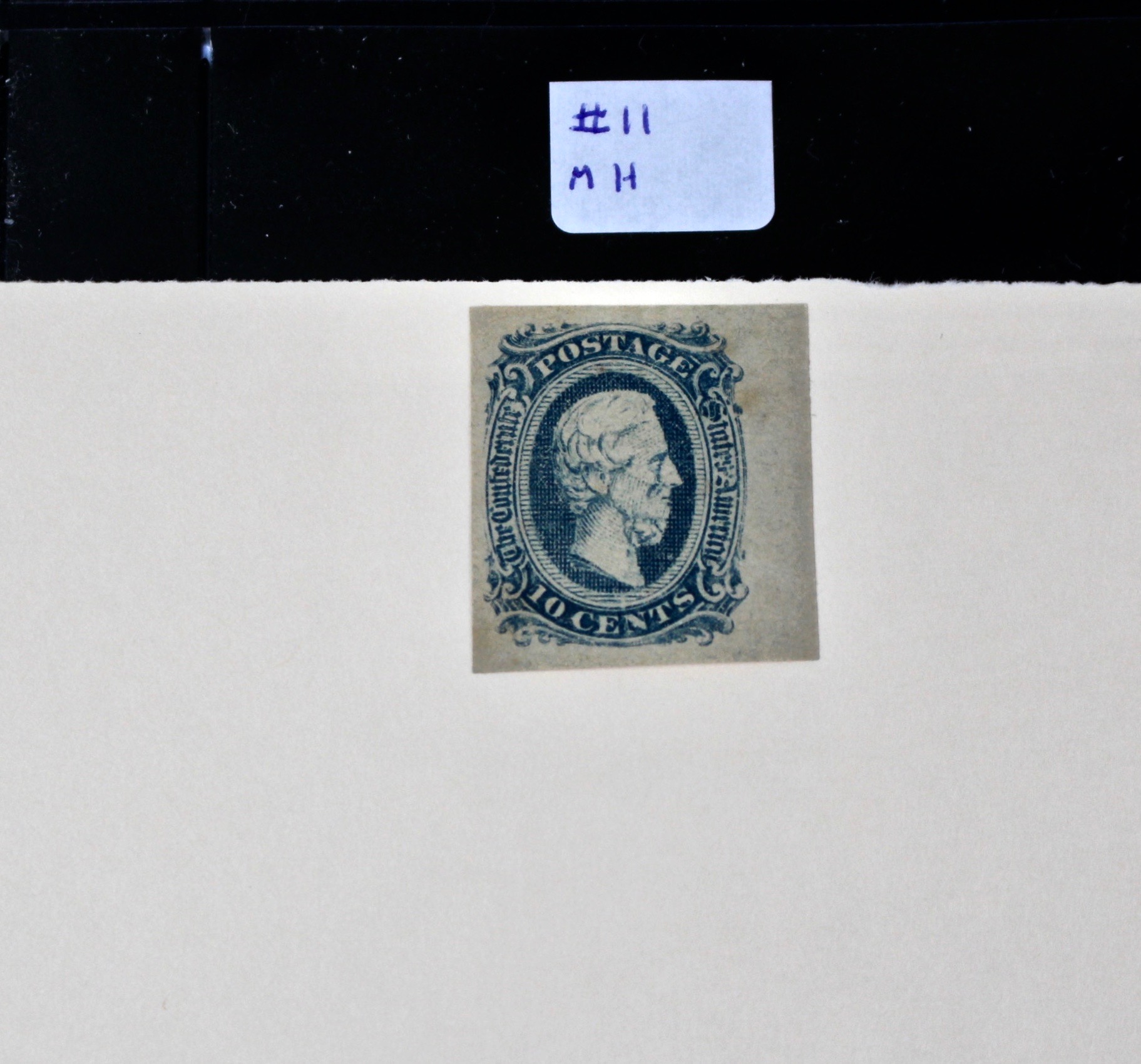 Confederate Postage Stamp Collection, Including Scott CSA #1, #2, #8