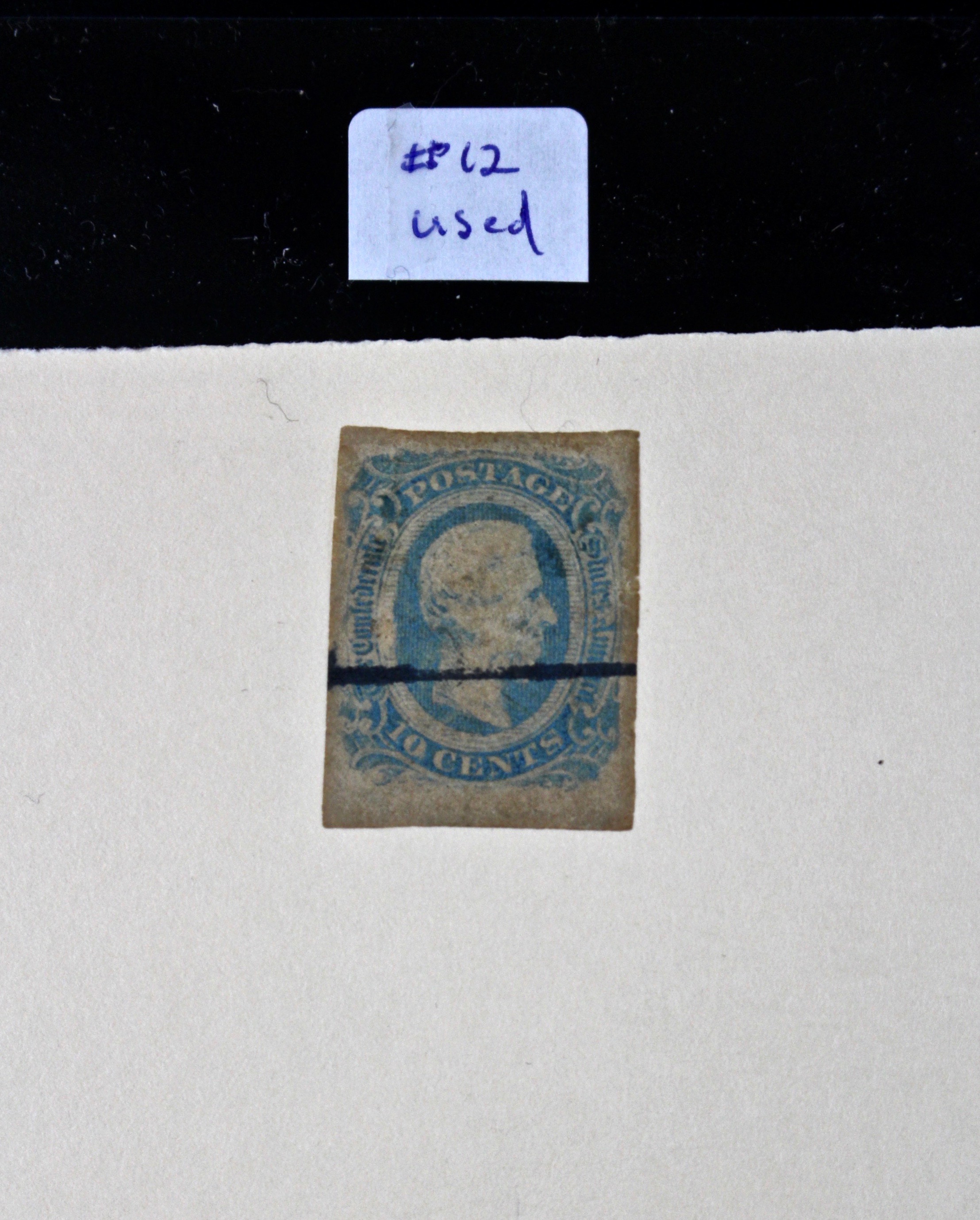 Confederate Postage Stamp Collection, Including Scott CSA #1, #2, #8