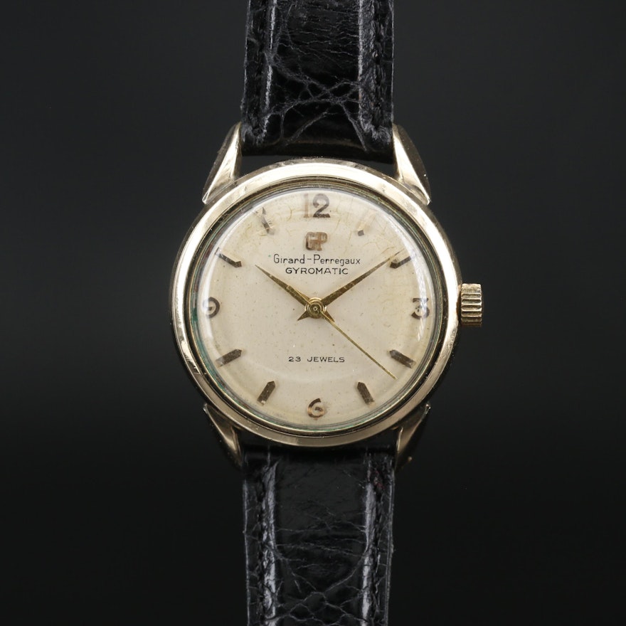 Vintage Girard-Perregaux "Gyromatic" 10K Gold Filled Wristwatch