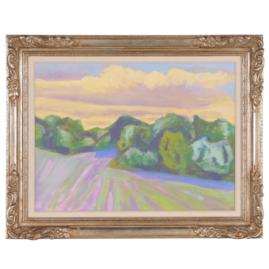 Abstract Landscape Oil Painting, 1988