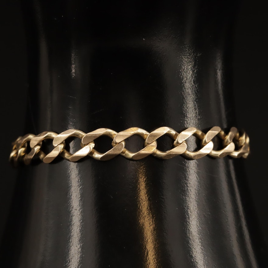 14K Curb Chain Bracelet