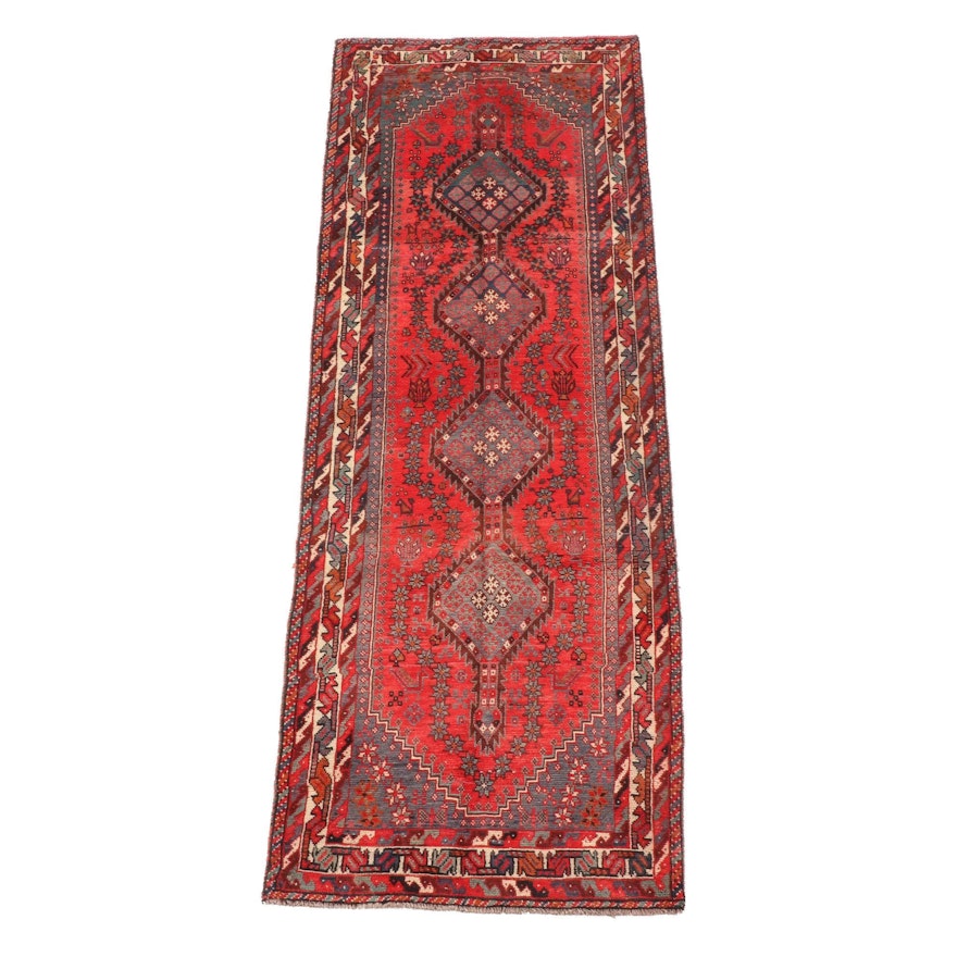 3'3 x 9'7 Hand-Knotted Persian Yalameh Wool Long Rug