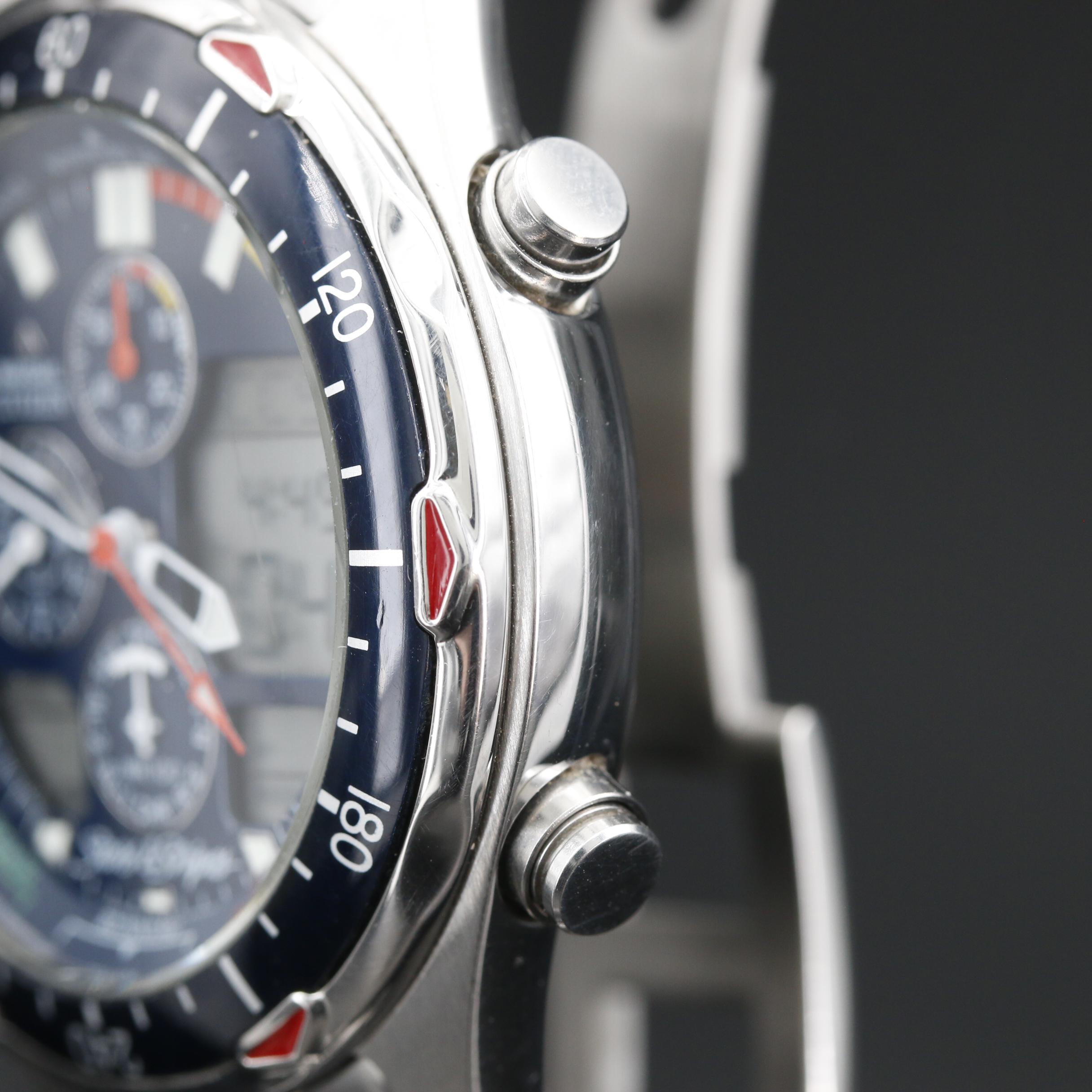 Citizen Navisail Stars & Stripes America's Cup Edition Stainless Steel Watch