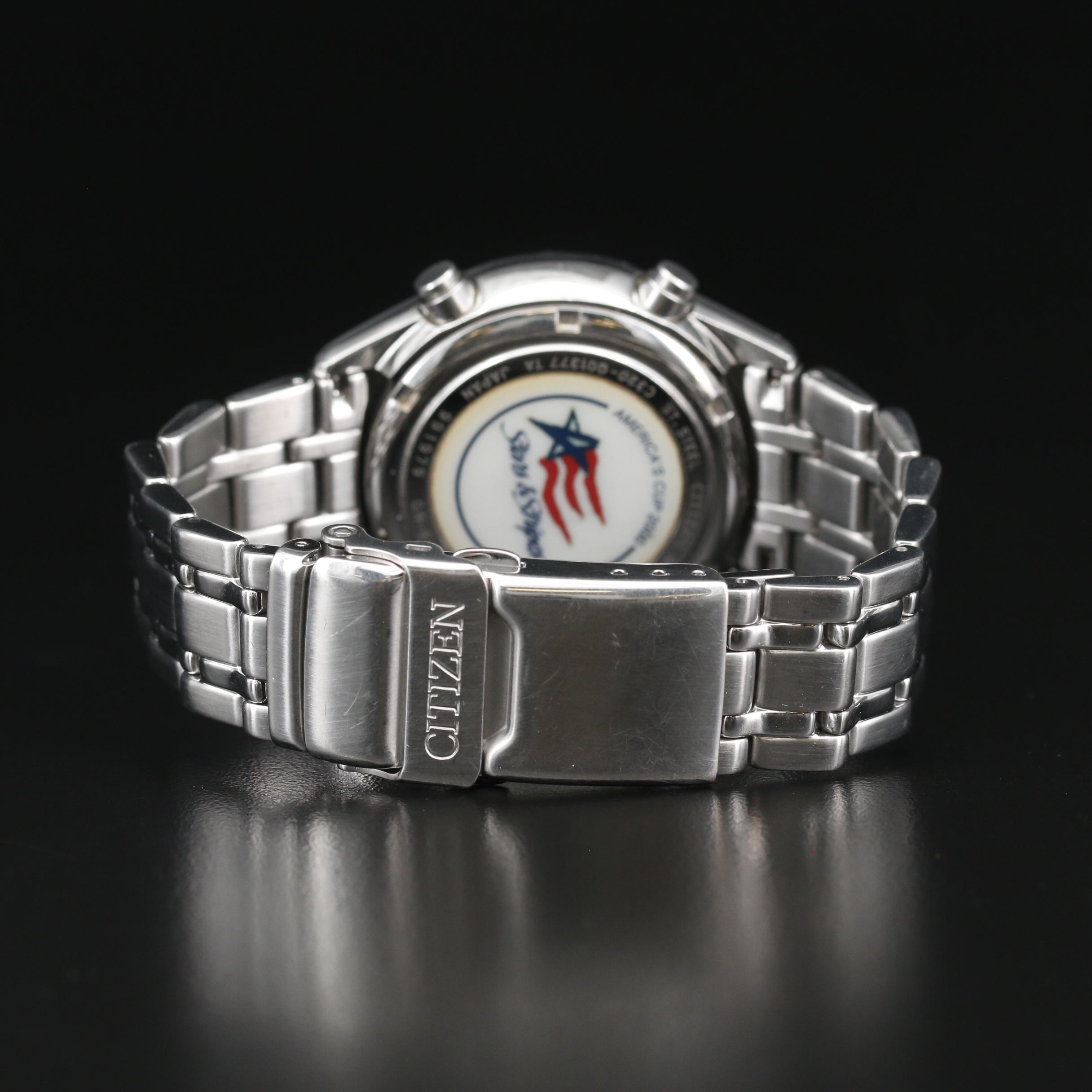 Citizen Navisail Stars & Stripes America's Cup Edition Stainless Steel Watch