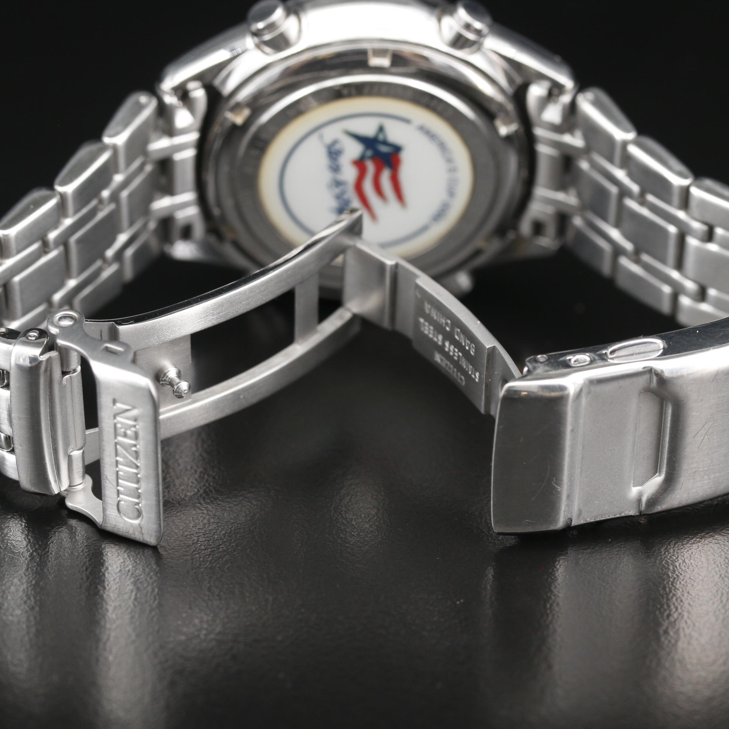 Citizen Navisail Stars & Stripes America's Cup Edition Stainless Steel Watch