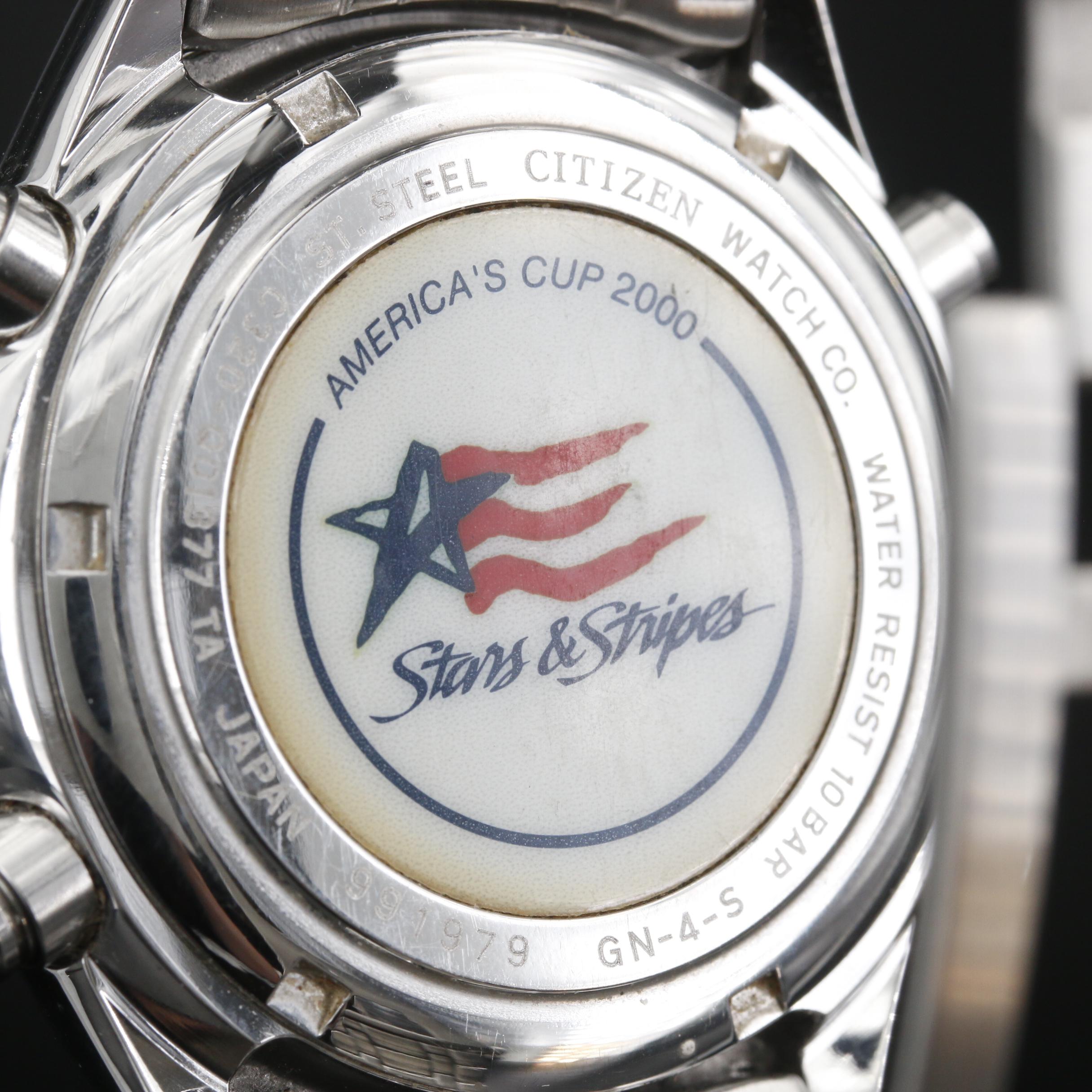 Citizen Navisail Stars & Stripes America's Cup Edition Stainless Steel Watch