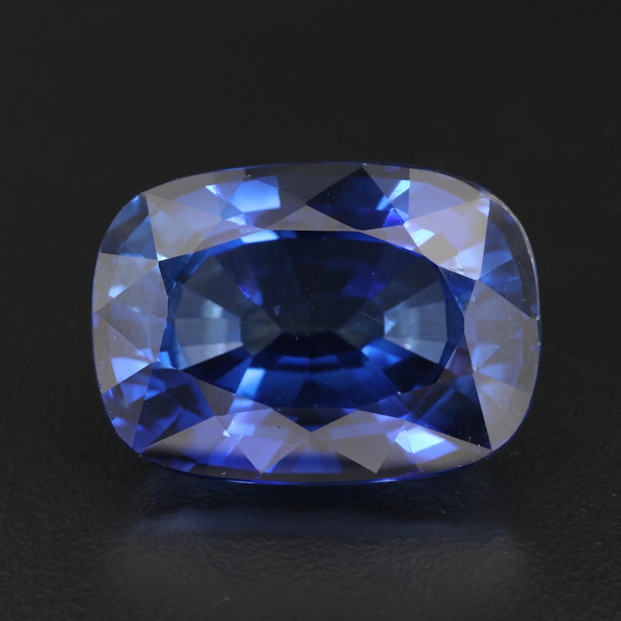 Loose 56.74 CT Laboratory Grown Sapphire with GIA Report