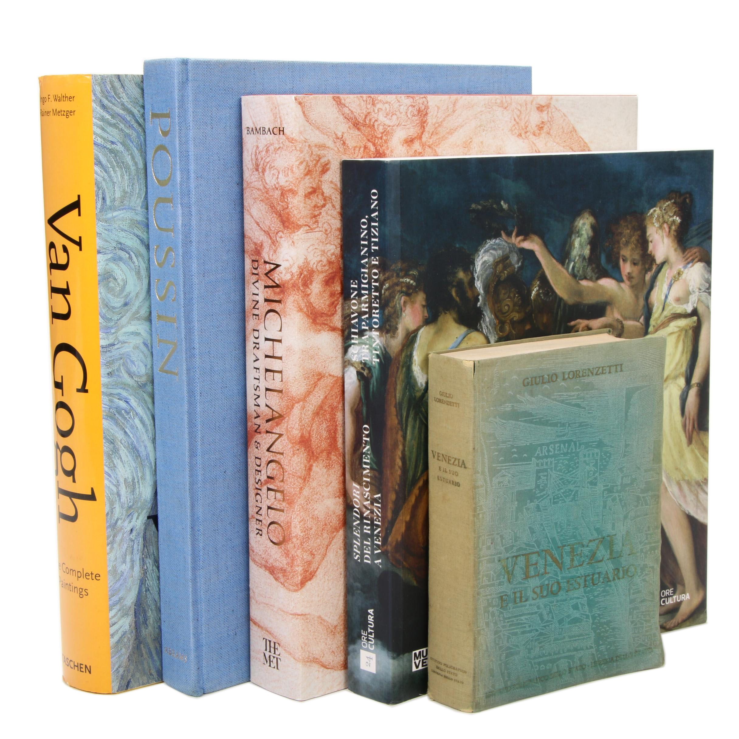 Italian, French, and Dutch Art Books Including Van Gogh