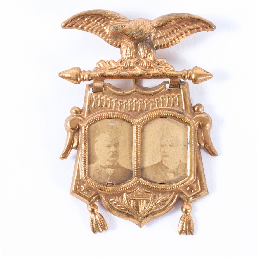Grover Cleveland and Adlai E. Stevenson Jugate Badge