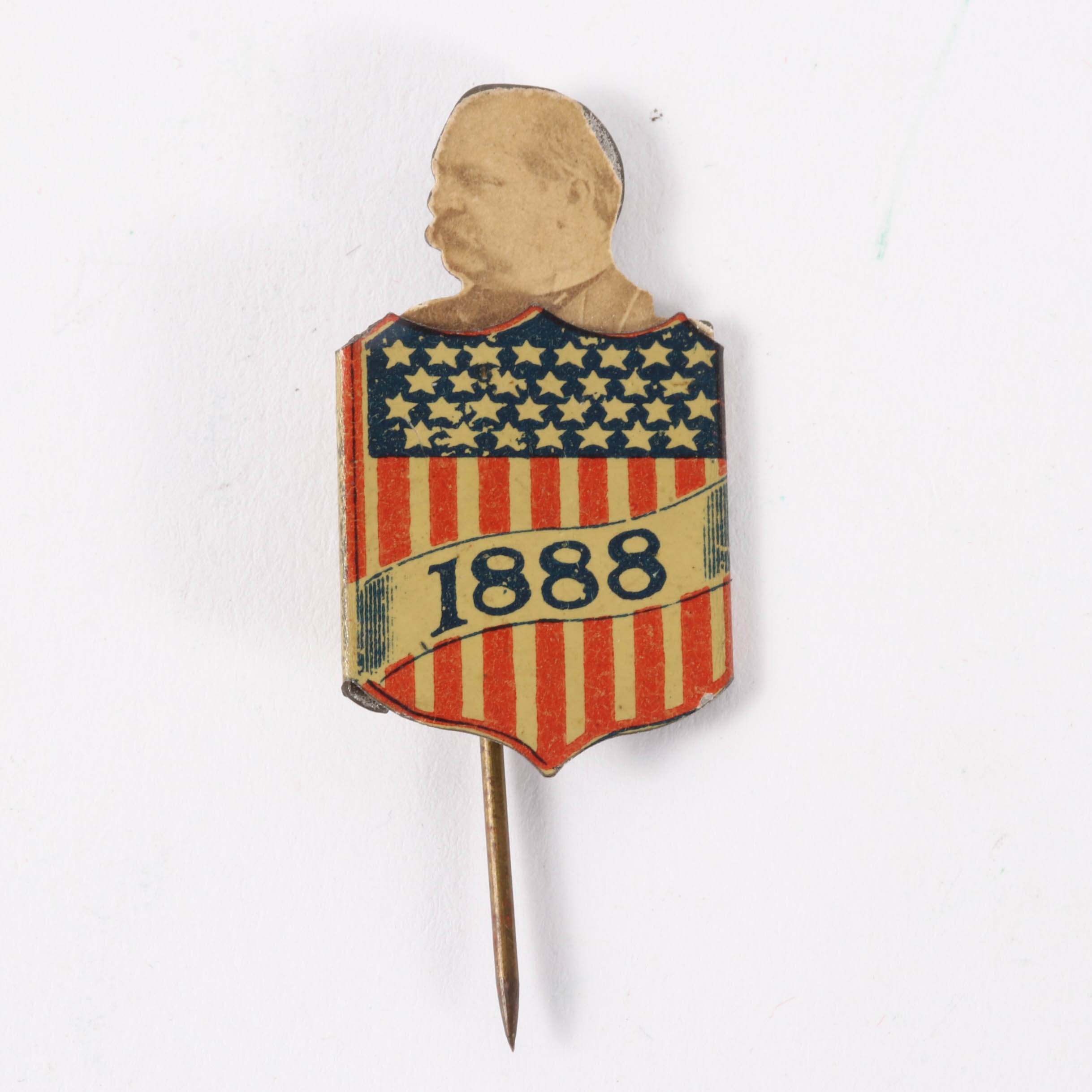 Grover Cleveland "Presidential Chair" and Pop-Up Shield Mechanical Stickpins
