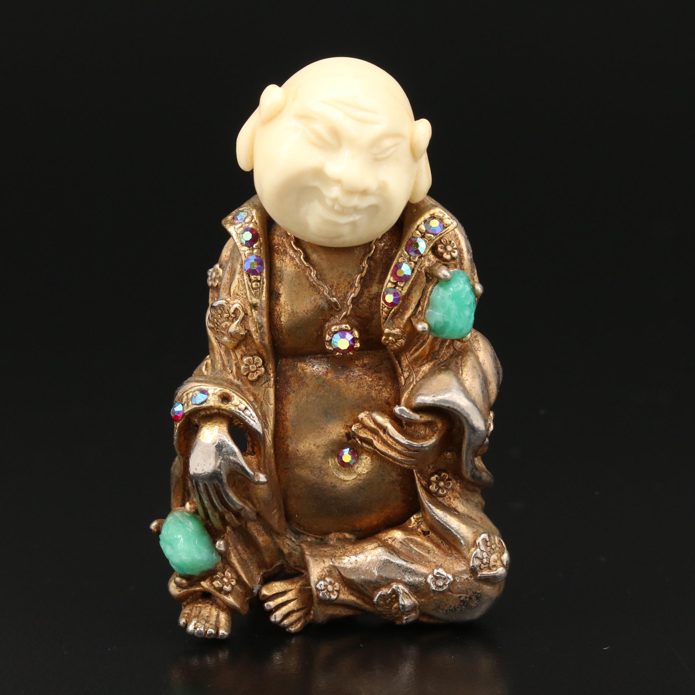 Vintage Hargo Creations "Chinaman" Brooch